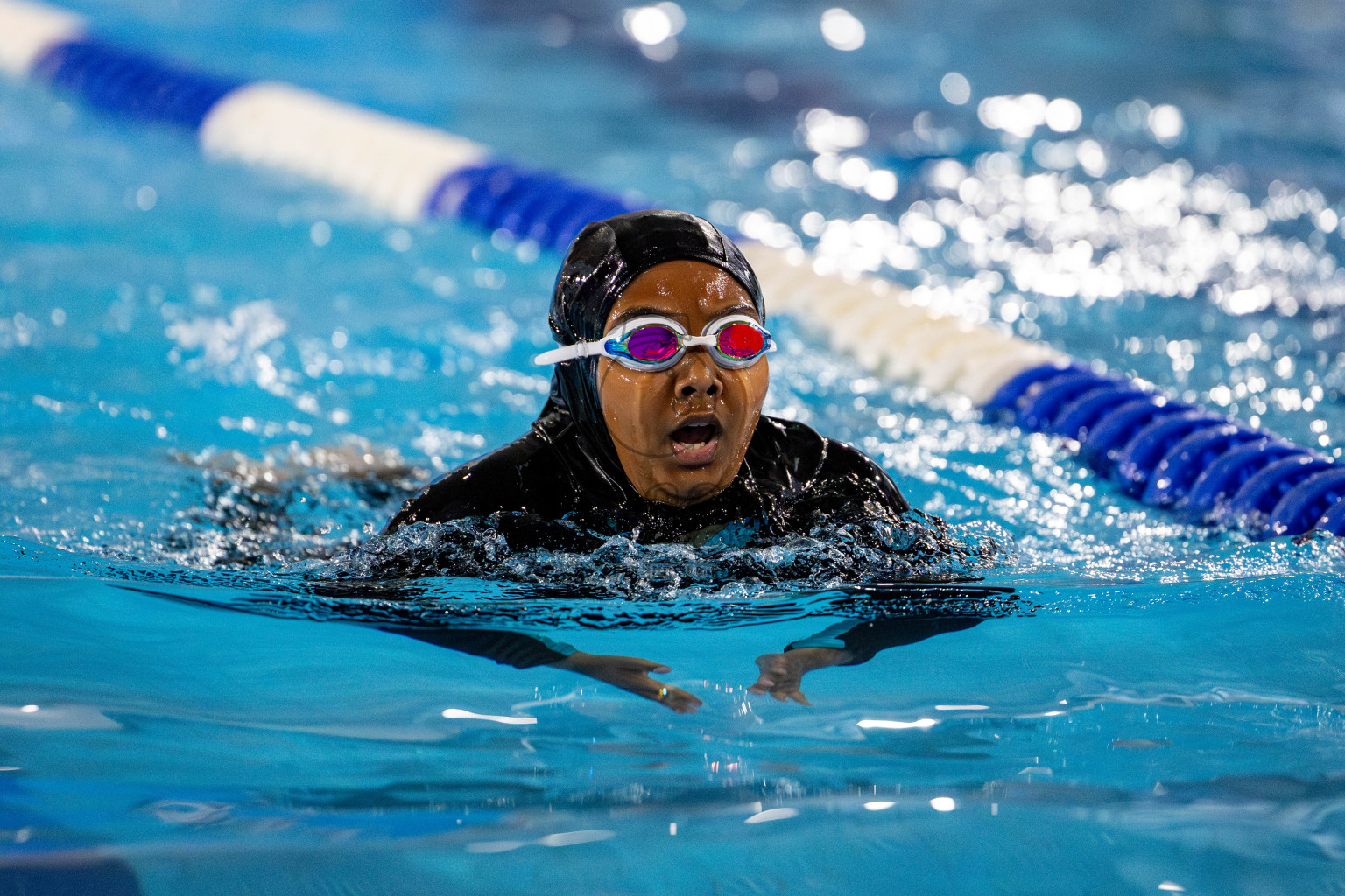 20th Inter-school Swimming Competition 2024 held in Hulhumale', Maldives on Monday, 14th October 2024. 
Photos: Hassan Simah / images.mv