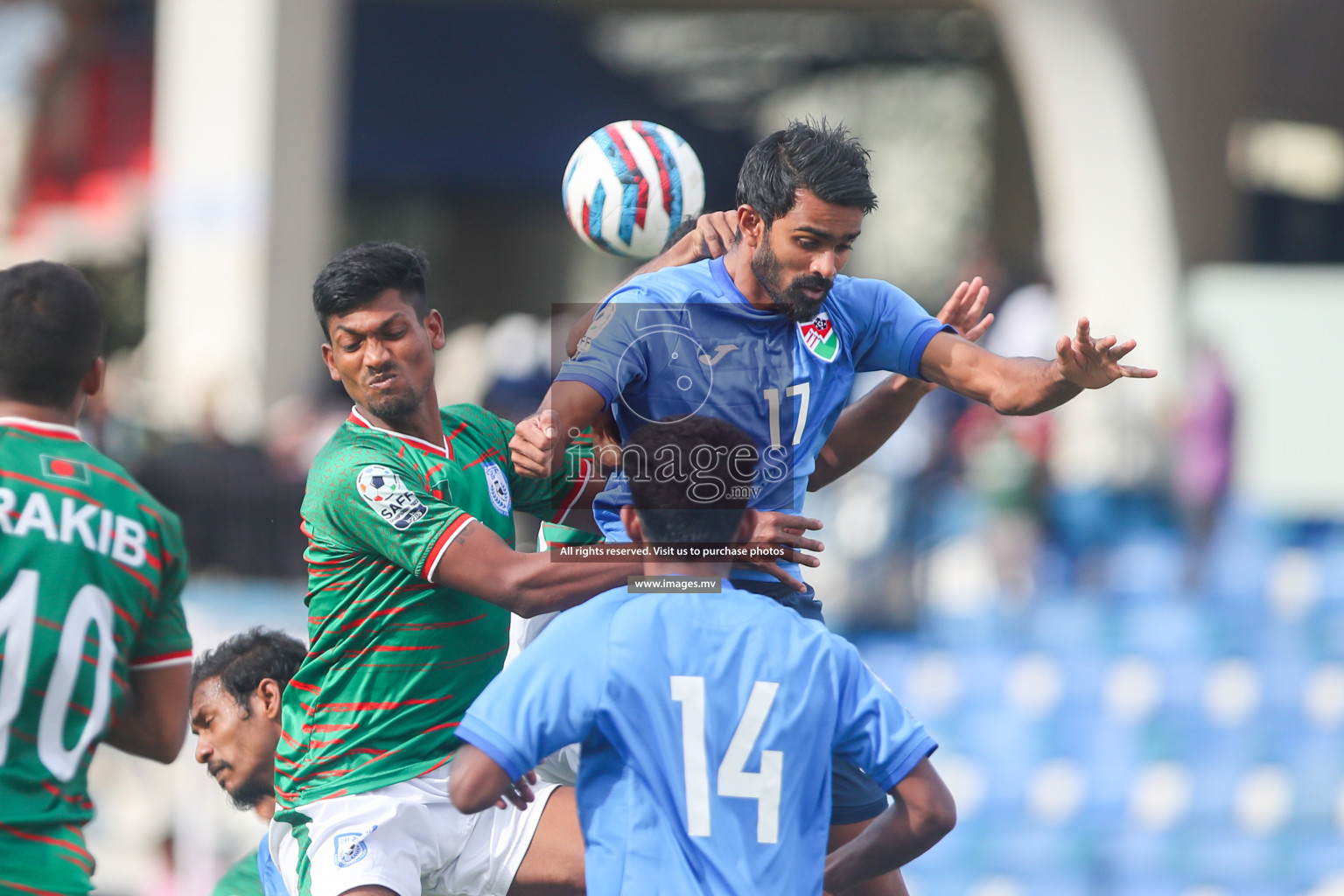 Bangladesh vs Maldives in SAFF Championship 2023 held in Sree Kanteerava Stadium, Bengaluru, India, on Saturday, 25th June 2023. Photos: Nausham Waheed, Hassan Simah / images.mv