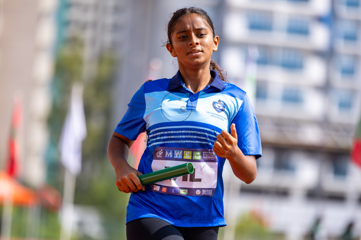 Day 6 of MWSC Interschool Athletics Championships 2024 held in Hulhumale Running Track, Hulhumale, Maldives on Thursday, 14th November 2024. Photos by: Ismail Thoriq / Images.mv