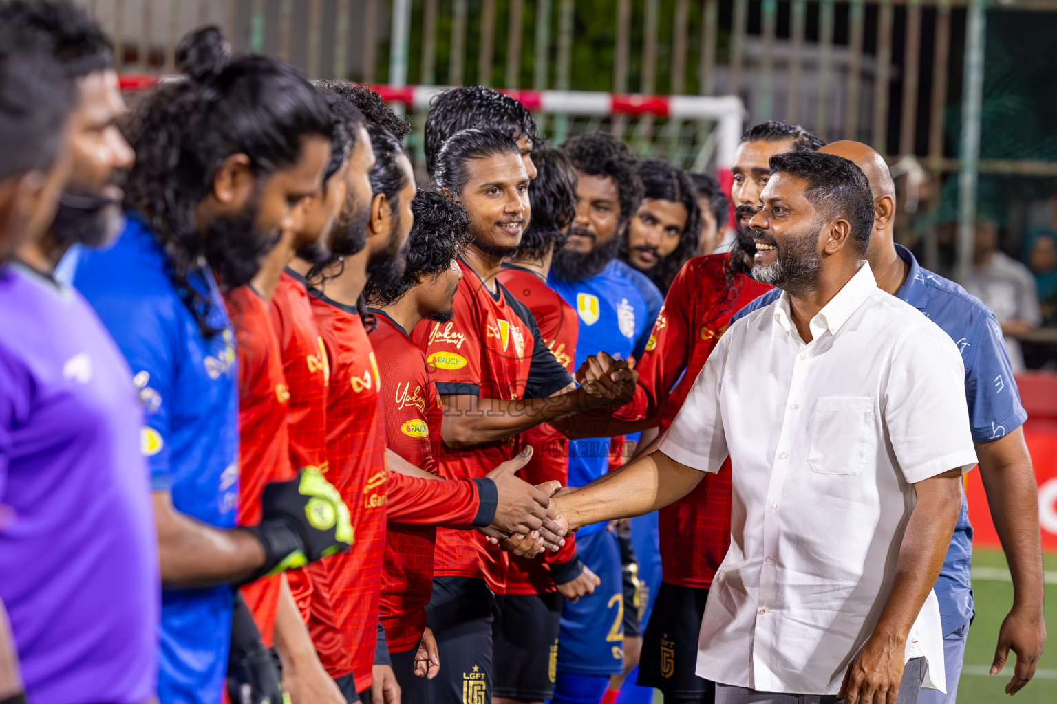 Vilimale vs L Gan in Semi Finals of Golden Futsal Challenge 2024 which was held on Friday, 1st March 2024, in Hulhumale', Maldives.
Photos: Ismail Thoriq / images.mv