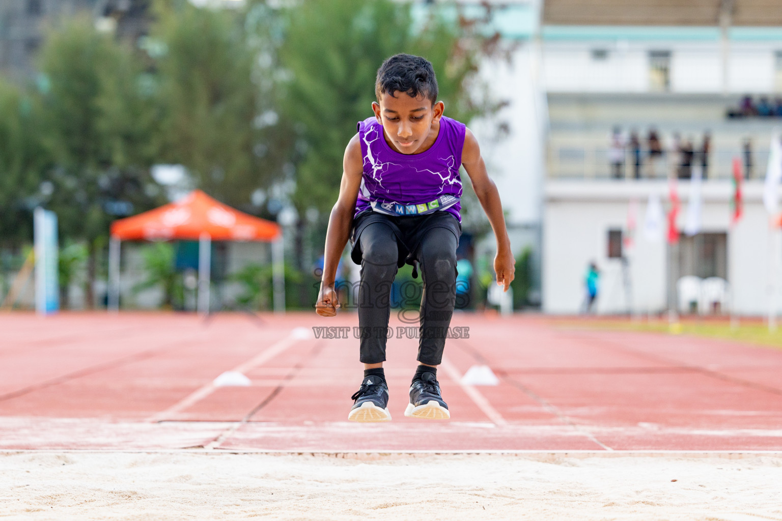 Day 1 of MWSC Interschool Athletics Championships 2024 held in Hulhumale Running Track, Hulhumale, Maldives on Saturday, 9th November 2024. 
Photos by: Hassan Simah / Images.mv