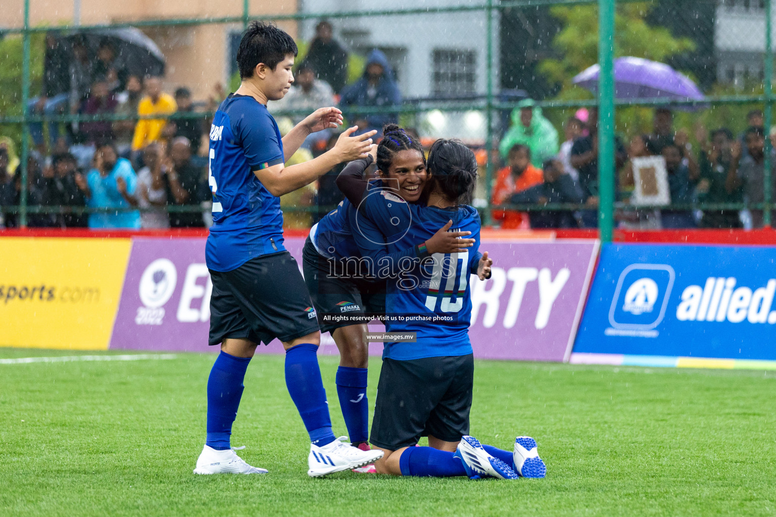 WAMCO vs Team Fenaka in Eighteen Thirty Women's Futsal Fiesta 2022 was held in Hulhumale', Maldives on Friday, 14th October 2022. Photos: Hassan Simah / images.mv