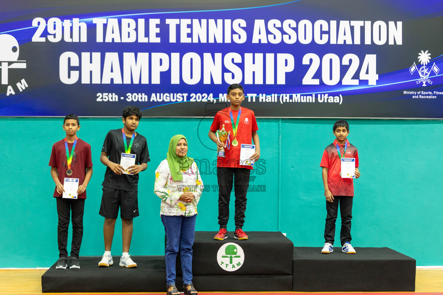 29th Table Tennis Association Championship 2024, 30th August 2024 at Male'TT Hall,Photos by Shuu Abdul Sattar