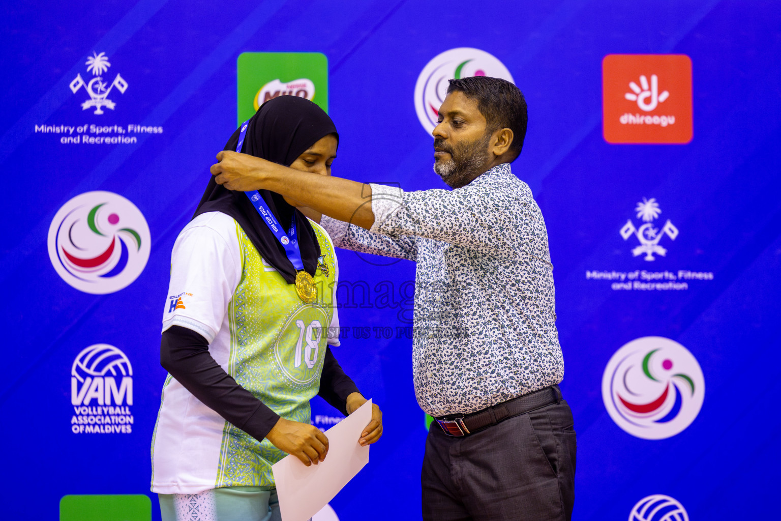 Police Club vs Club Wamco in the Final of Women's Division of VAM Cup 2025 held in Male', Maldives on Thursdsay, 17th April 2025 at Social Center Indoor Hall Photos By: Nausham Waheed / images.mv