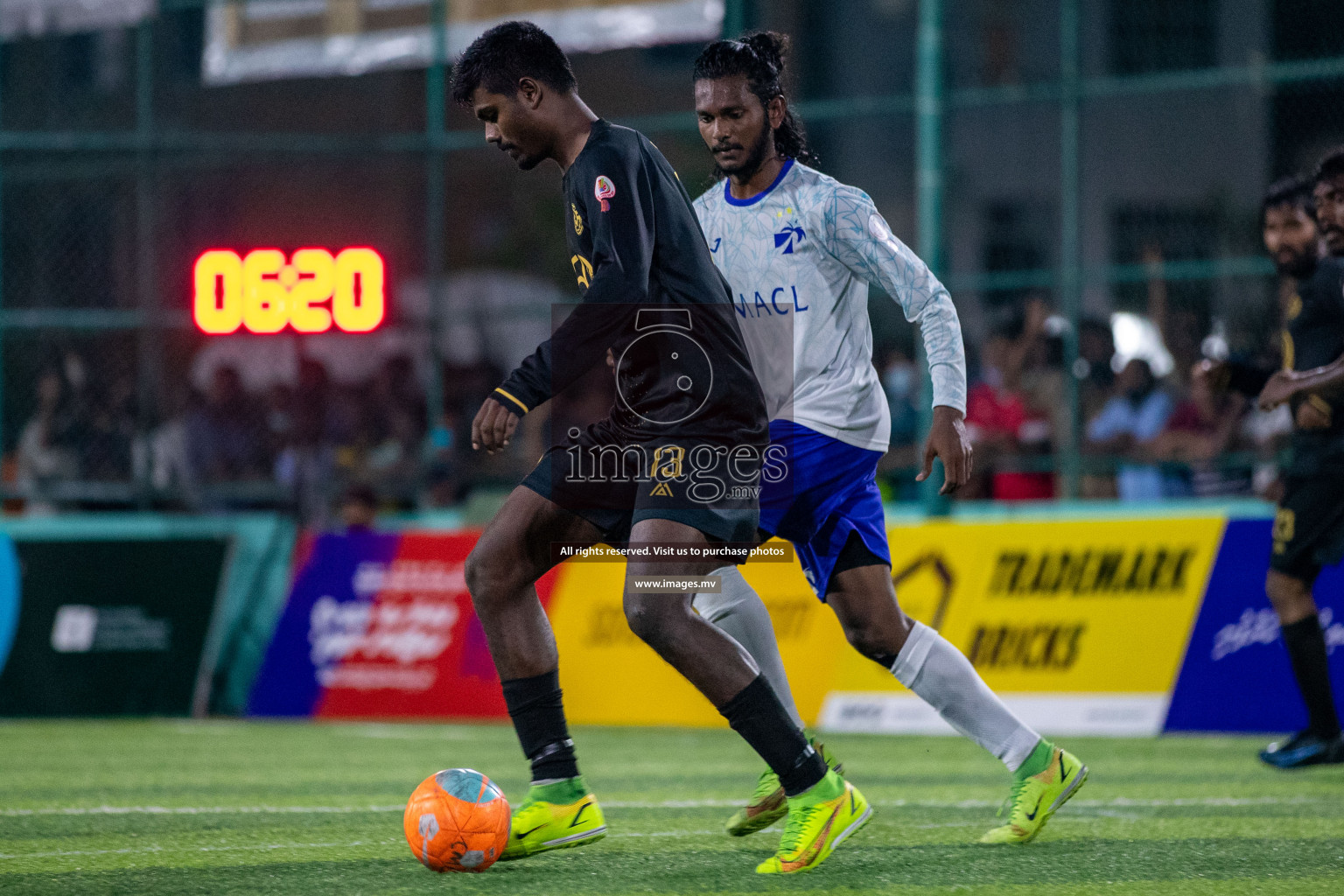 Prison Club vs MACL in the Quarter Finals of Club Maldives 2021 held at Hulhumale;, on 12th December 2021 Photos: Ismail Thoriq / images.mv