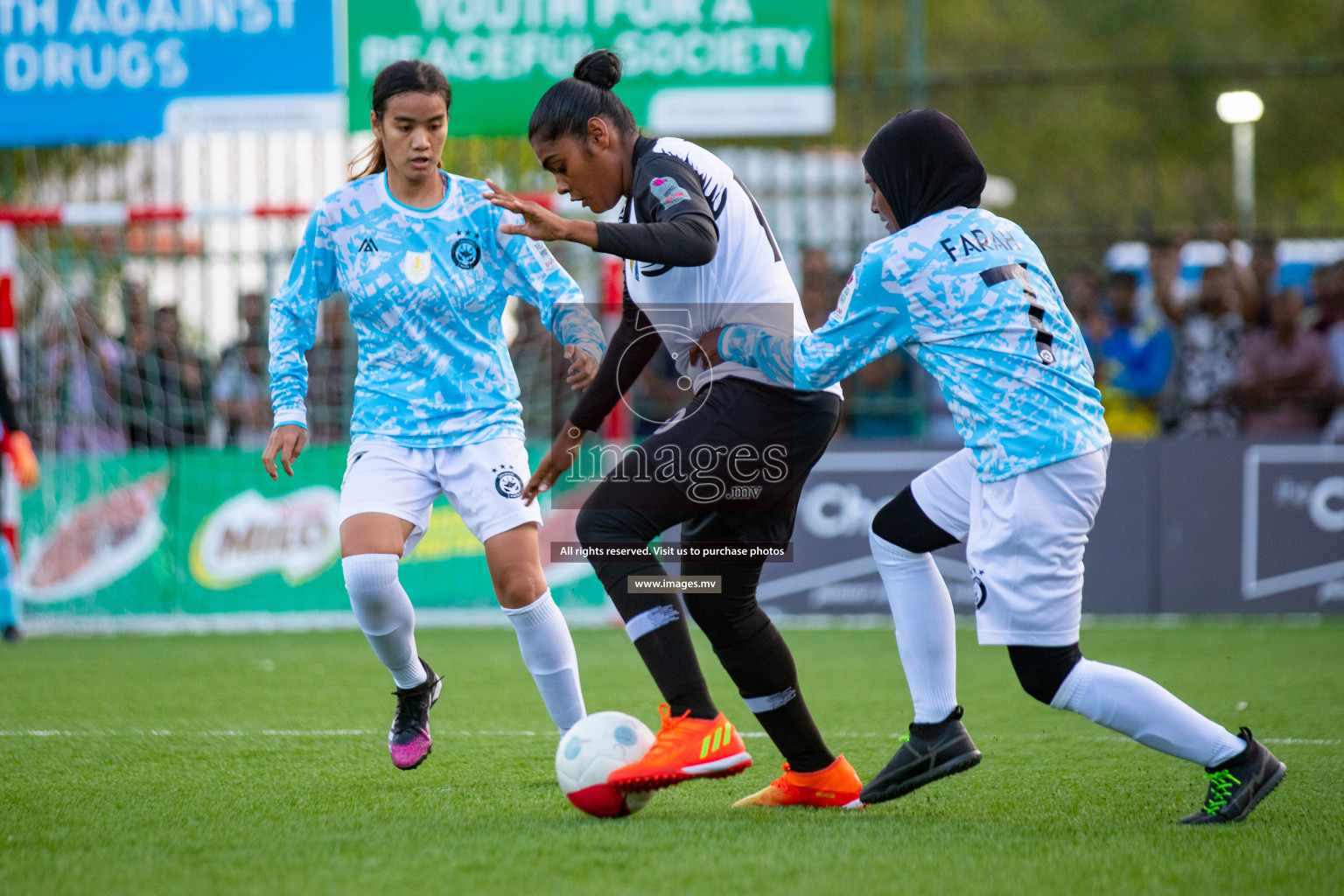 MPL vs DSC in Eighteen Thirty Women's Futsal Fiesta 2022 was held in Hulhumale', Maldives on Monday, 17th October 2022. Photos: Hassan Simah, Mohamed Mahfooz Moosa / images.mv