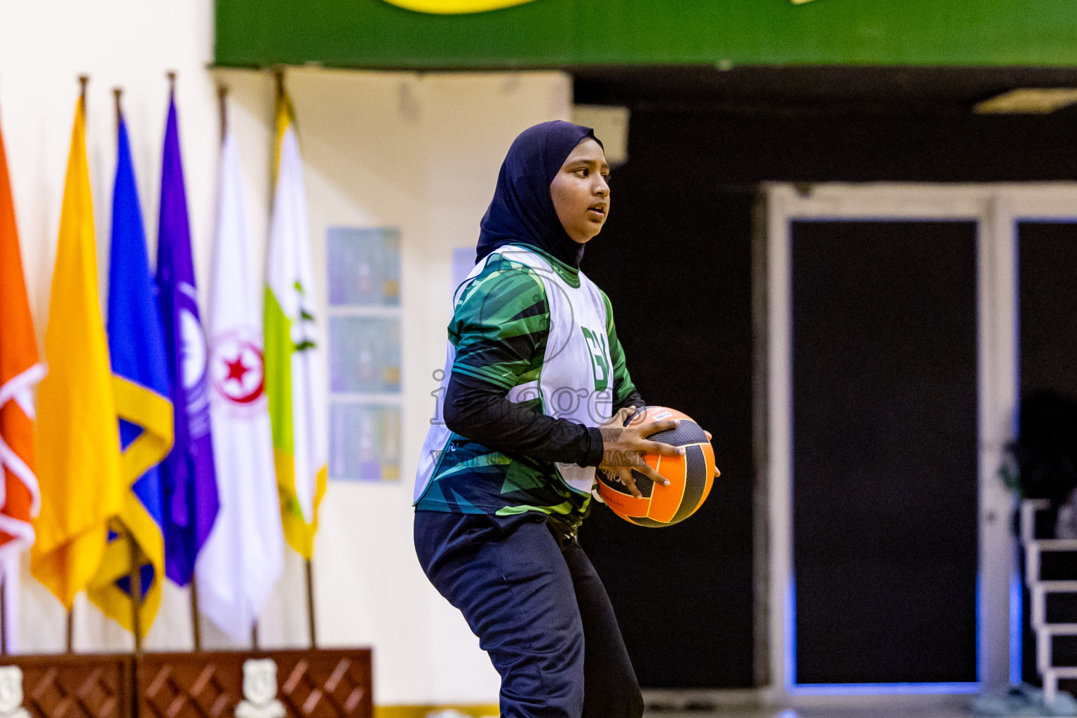 Day 12 of 25th Inter-School Netball Tournament was held in Social Center at Male', Maldives on Thursday, 22nd August 2024. Photos: Nausham Waheed / images.mv