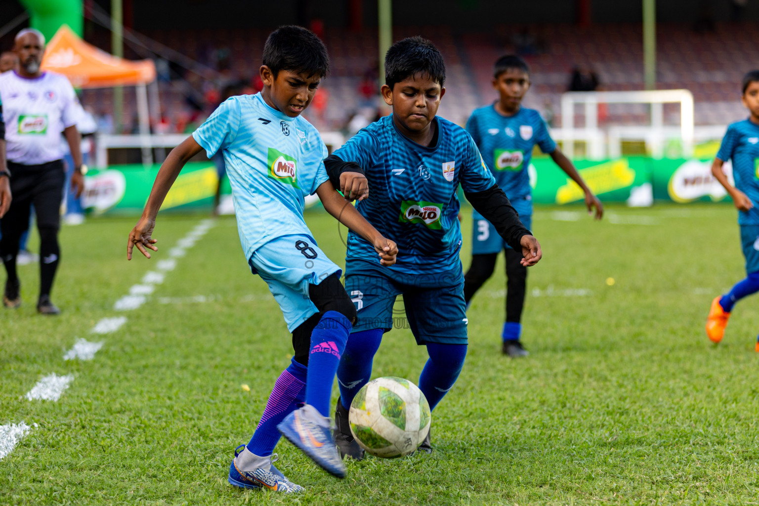 Day 2 of MILO Kids Football Fiesta was held at National Stadium in Male', Maldives on Saturday, 24th February 2024.