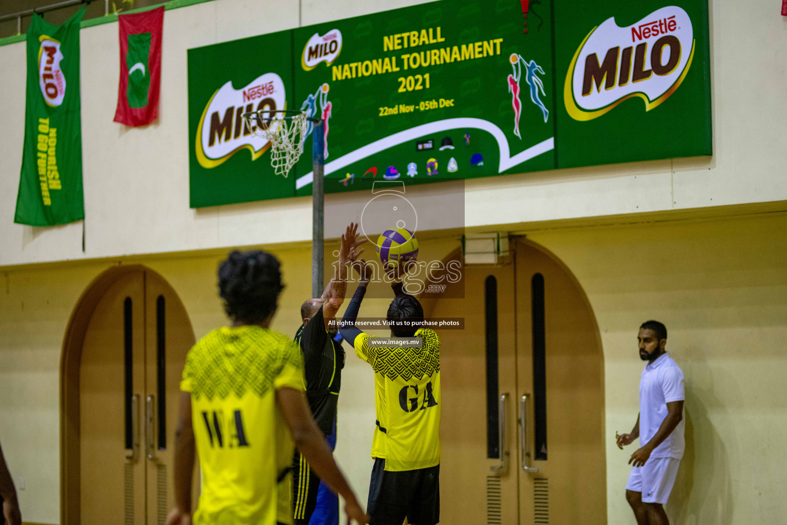 Kulhudhuffushi Youth & R.C vs Club Matrix in the Finals of Milo National Netball Tournament 2021 held on 4th December 2021 in Male', Maldives Photos: Ismail Thoriq, Maanish / images.mv