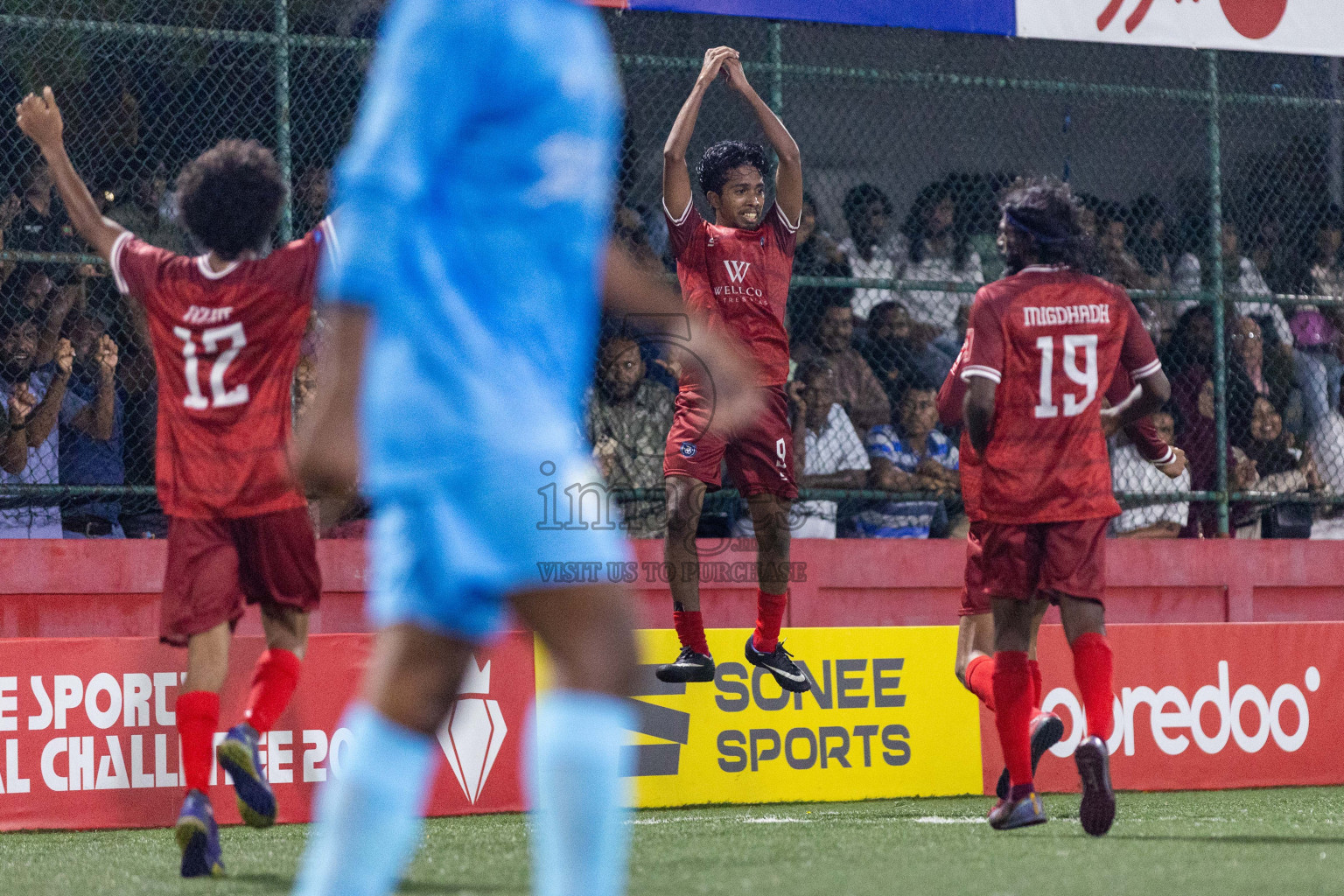 GA Vilingili vs GA Dhevvadhoo in Day 19 of Golden Futsal Challenge 2024 was held on Friday, 2nd February 2024 in Hulhumale', Maldives Photos: Nausham Waheed / images.mv