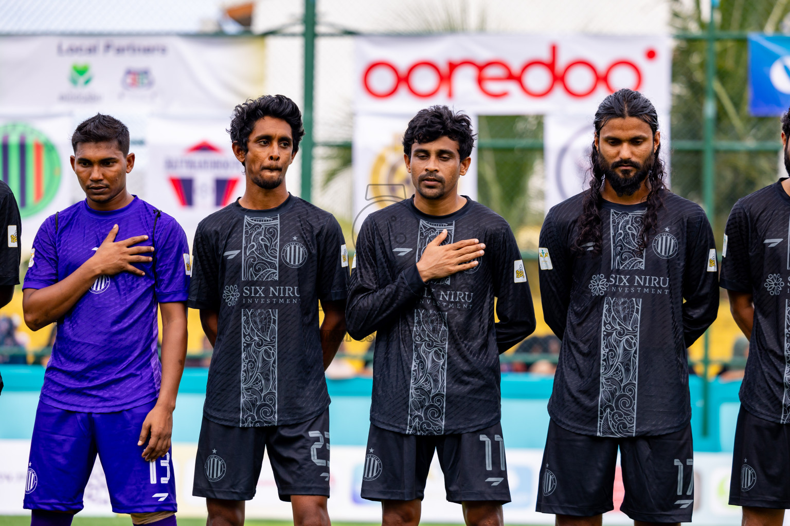 Raiymandhoo FC vs Dee Cee Jay SC in Day 1 of Laamehi Dhiggaru Ekuveri Futsal Challenge 2024 was held on Friday, 26th July 2024, at Dhiggaru Futsal Ground, Dhiggaru, Maldives Photos: Nausham Waheed / images.mv