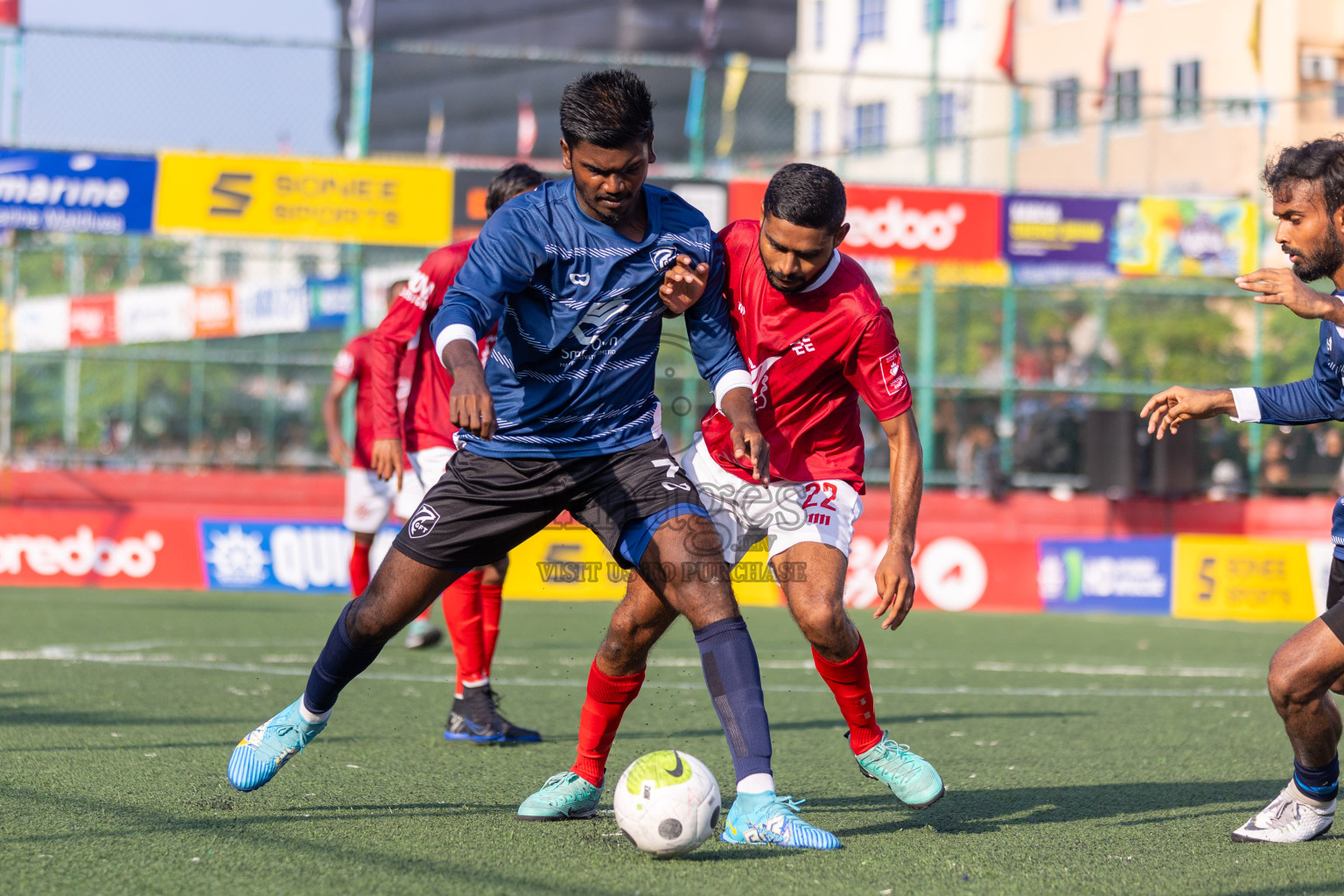 K Gaafaru vs K Kaashidhoo in Day 19 of Golden Futsal Challenge 2024 was held on Friday, 2nd February 2024, in Hulhumale', Maldives
Photos: Ismail Thoriq / images.mv