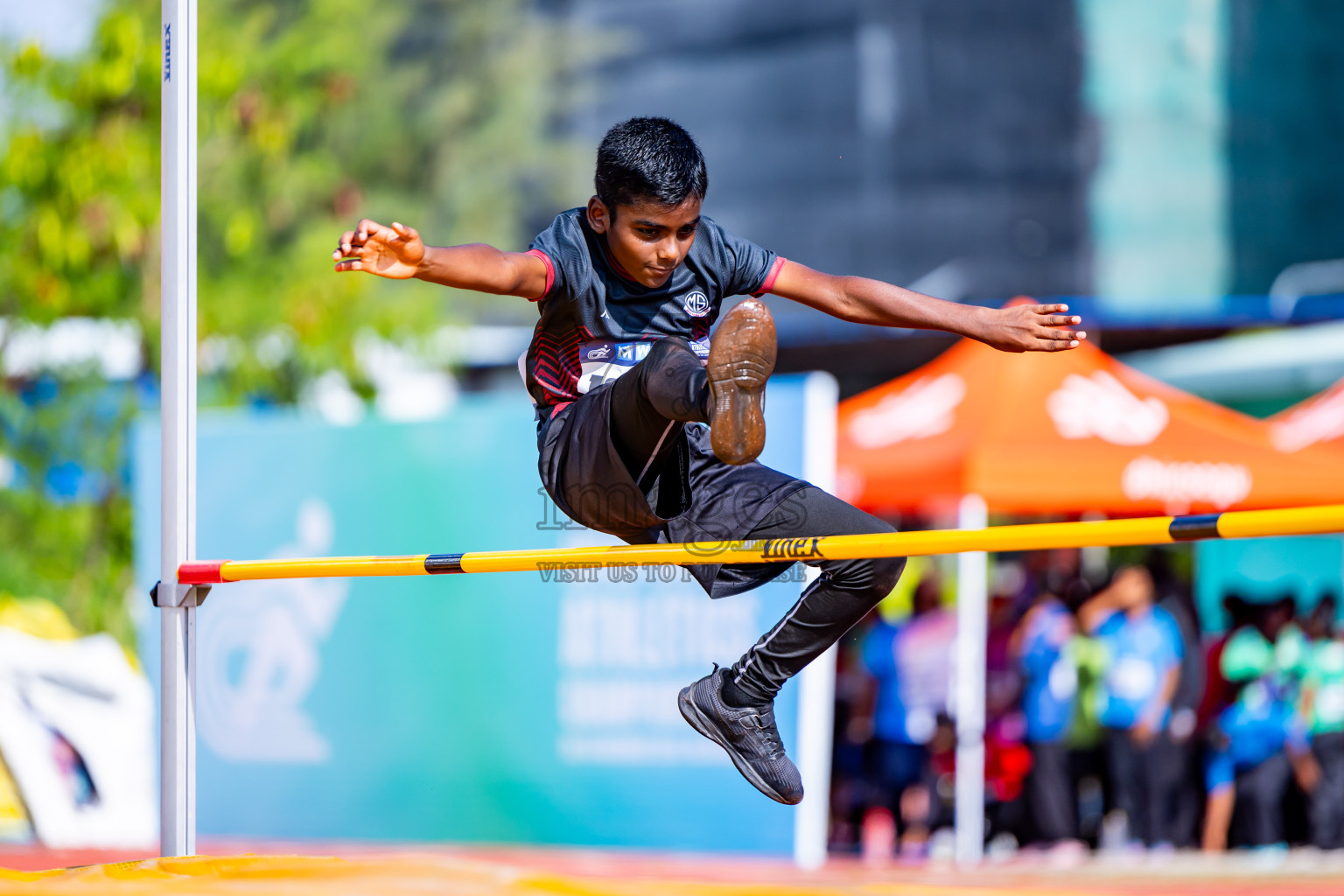 Day 3 of MWSC Interschool Athletics Championships 2024 held in Hulhumale Running Track, Hulhumale, Maldives on Monday, 11th November 2024. Photos by:  Nausham Waheed / Images.mv