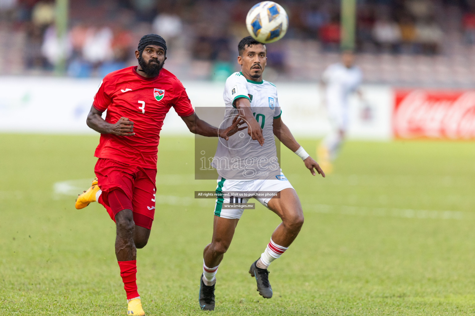 FIFA World Cup 2026 Qualifiers Round 1 home match vs Bangladesh held in the National Stadium, Male, Maldives, on Thursday 12th October 2023. Photos: Nausham Waheed / Images.mv