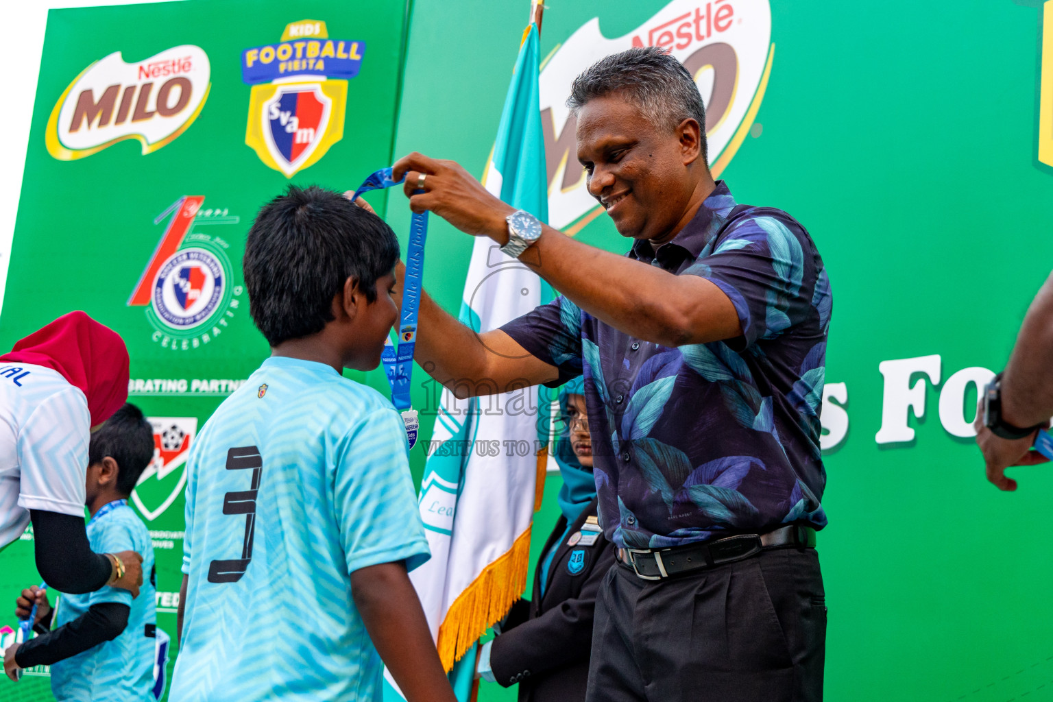 Day 2 of MILO Kids Football Fiesta was held at National Stadium in Male', Maldives on Saturday, 24th February 2024.