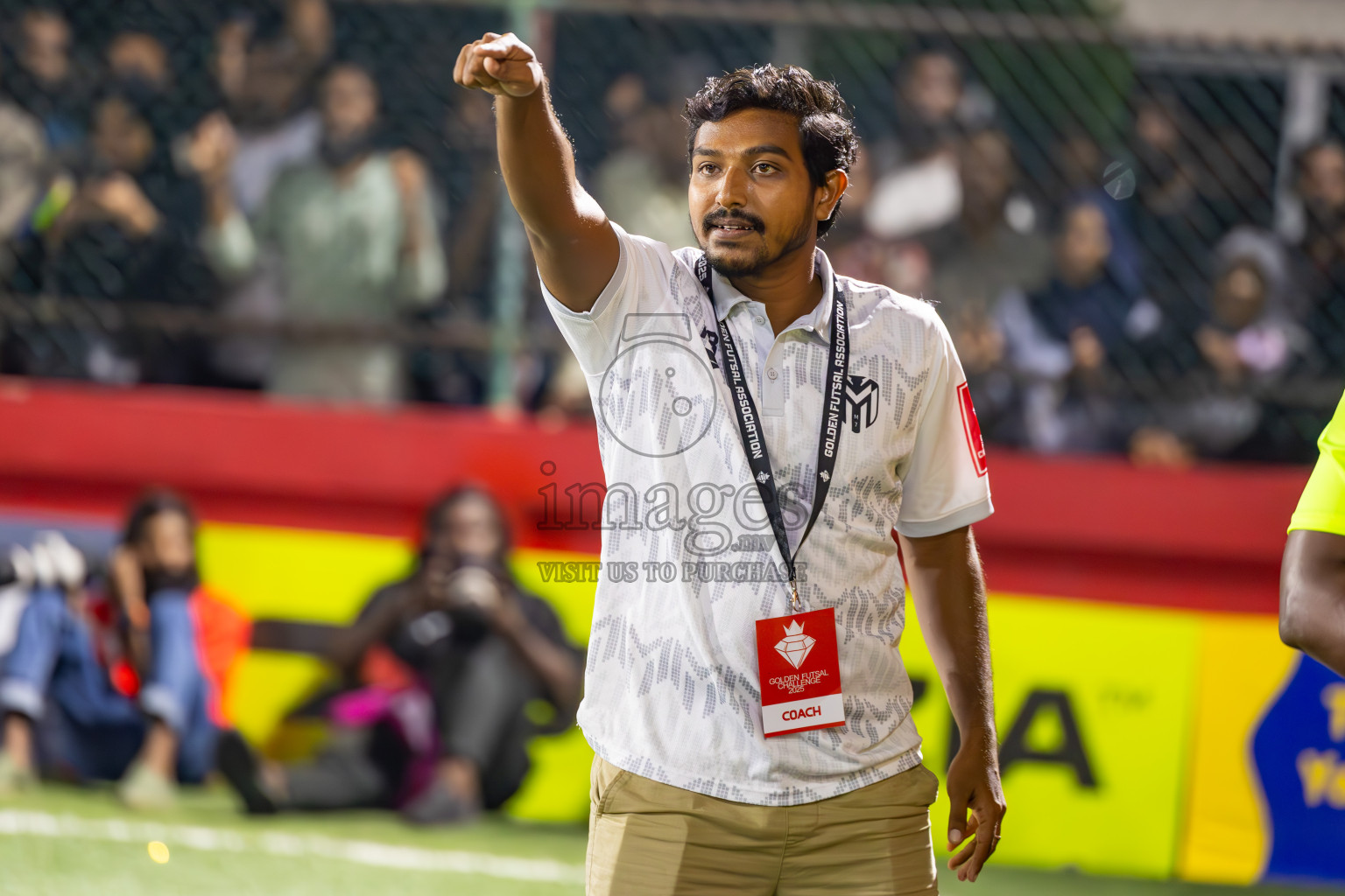 Dh Maaenboodhoo vs Dh Kudahuvadhoo in Dhaalu Atoll Finals in Day 25 of Golden Futsal Challenge 2025 was held on Wednesday , 28th January 2025, in Hulhumale', Maldives. Photos: Ismail Thoriq / images.mv