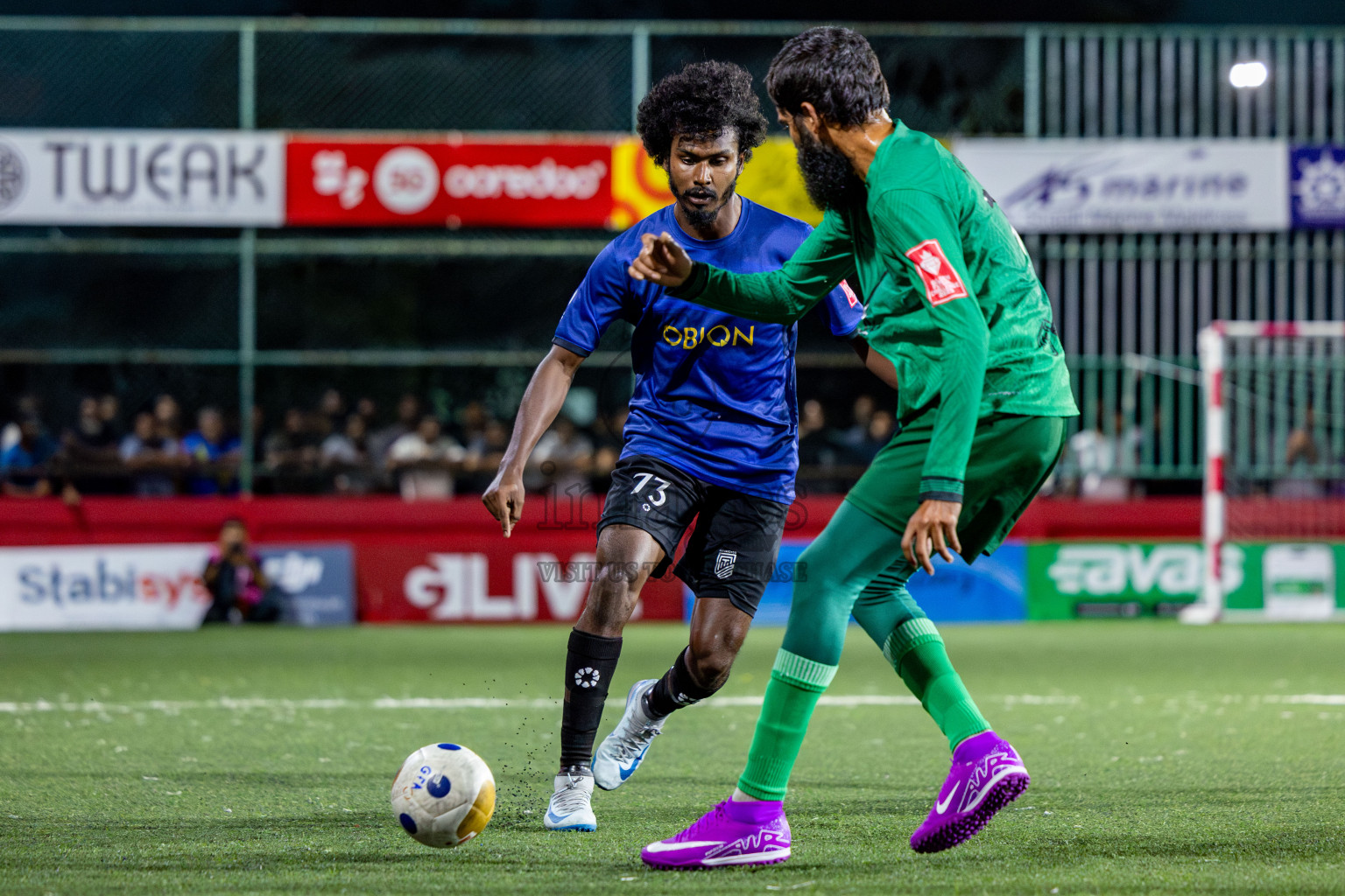 HA Vashafaru vs HDh Naivaadhoo in zone round on Day 31 of Golden Futsal Challenge 2025 was held on Tuesday , 4th February 2025, in Hulhumale', Maldives. Photos: Nausham Waheed / images.mv