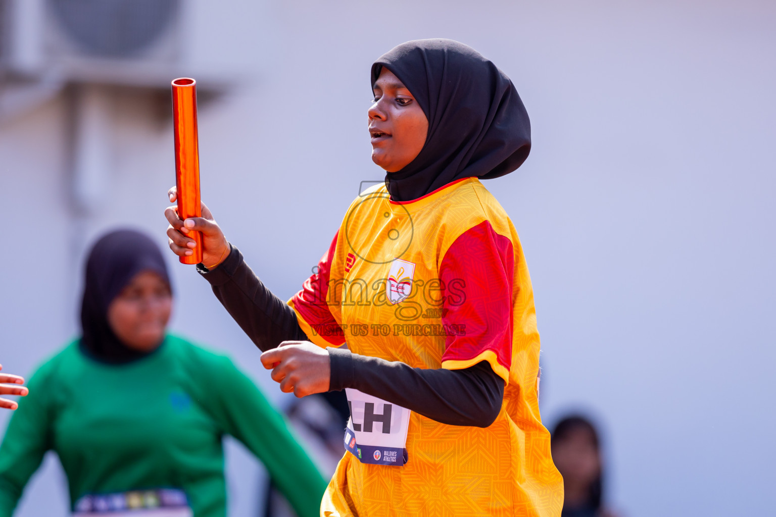 Day 6 of MWSC Interschool Athletics Championships 2024 held in Hulhumale Running Track, Hulhumale, Maldives on Thursday, 14th November 2024. Photos by: Nausham Waheed / Images.mv