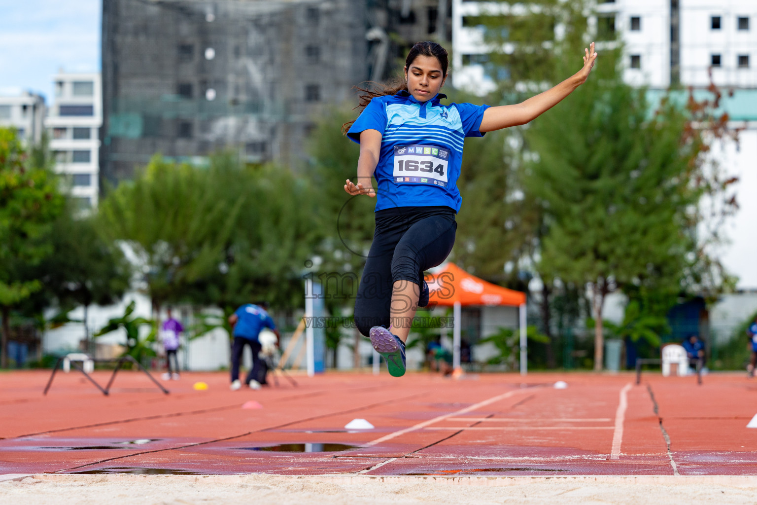 Day 2 of MWSC Interschool Athletics Championships 2024 held in Hulhumale Running Track, Hulhumale, Maldives on Sunday, 10th November 2024. 
Photos by:  Hassan Simah / Images.mv