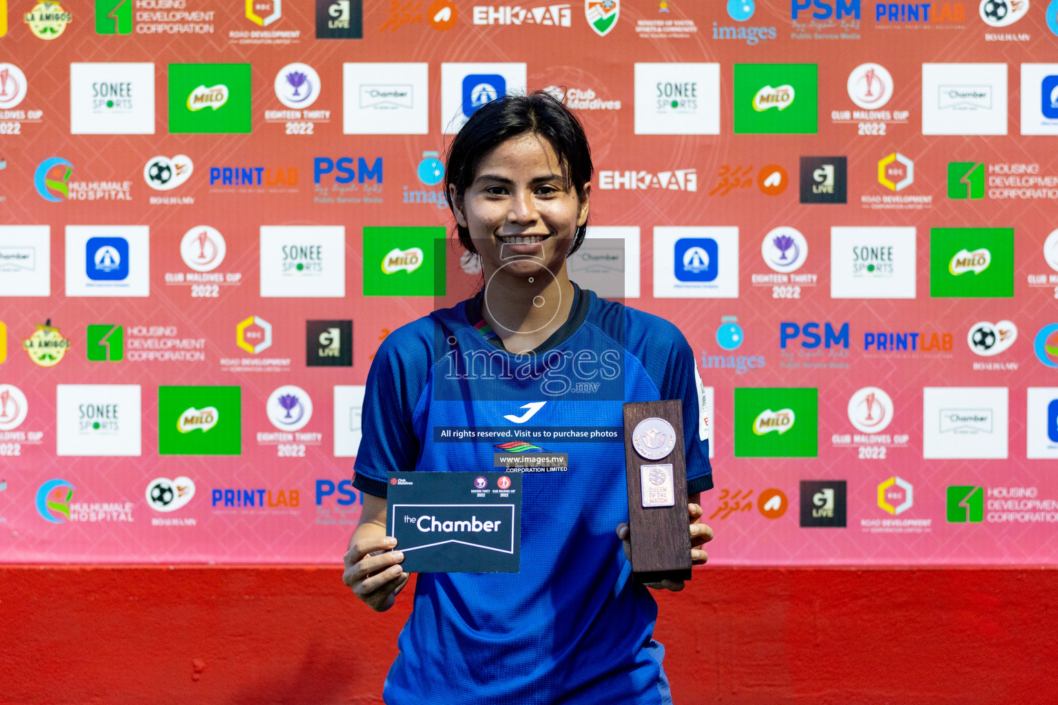 Team Fenaka vs Club MYS in Eighteen Thirty Women's Futsal Fiesta 2022 was held in Hulhumale', Maldives on Monday, 17th October 2022. Photos: Mohamed Mahfooz Moosa / images.mv