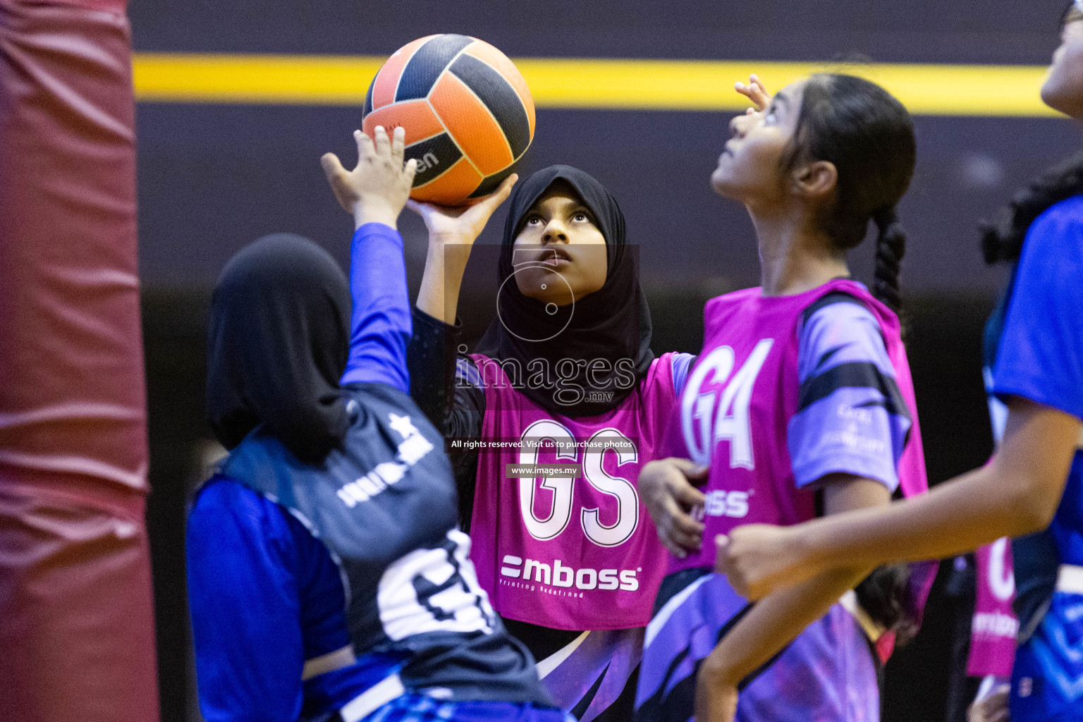 Day 10 of 24th Interschool Netball Tournament 2023 was held in Social Center, Male', Maldives on 5th November 2023. Photos: Nausham Waheed / images.mv