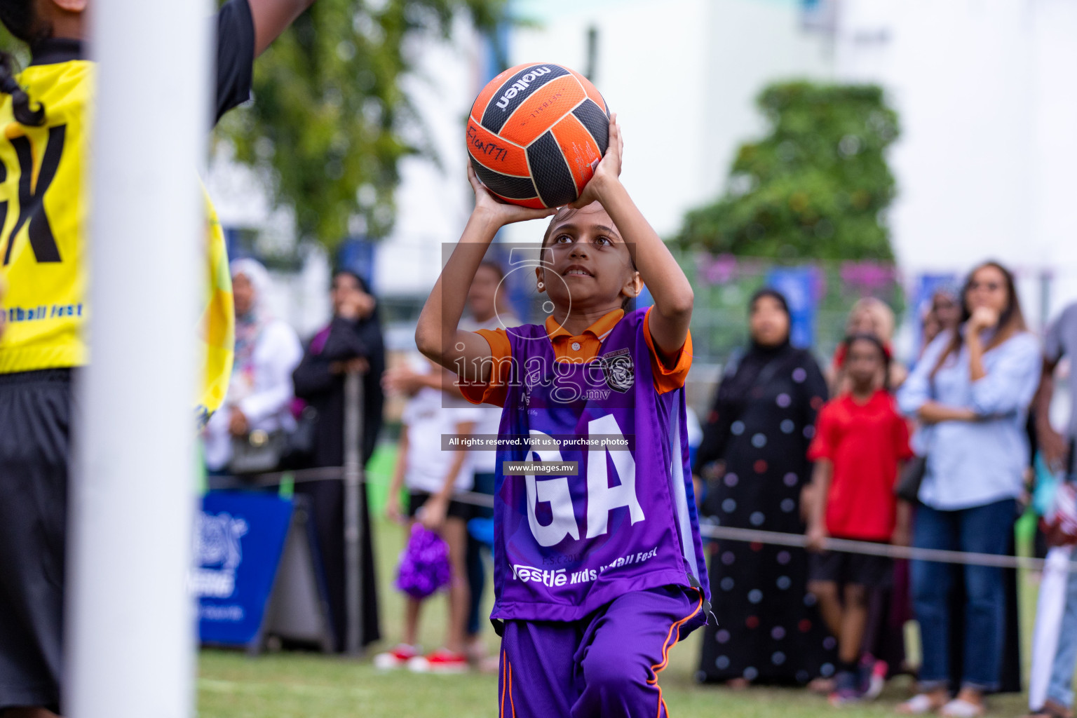 Day 2 of Nestle' Kids Netball Fiesta 2023 held in Henveyru Stadium, Male', Maldives on Thursday, 1st December 2023. Photos by Nausham Waheed / Images.mv