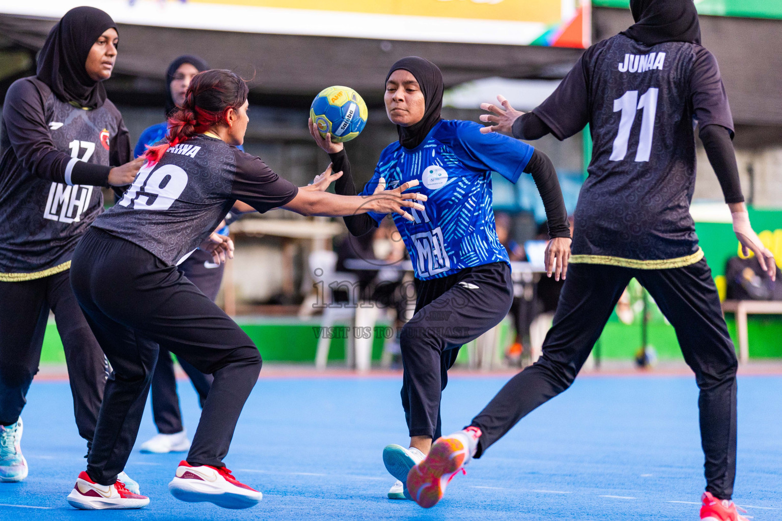 Day 7 of 10th National Handball Tournament 2023, held in Handball ground, Male', Maldives on Sunday, 4th December 2023 Photos: Nausham Waheed/ Images.mv