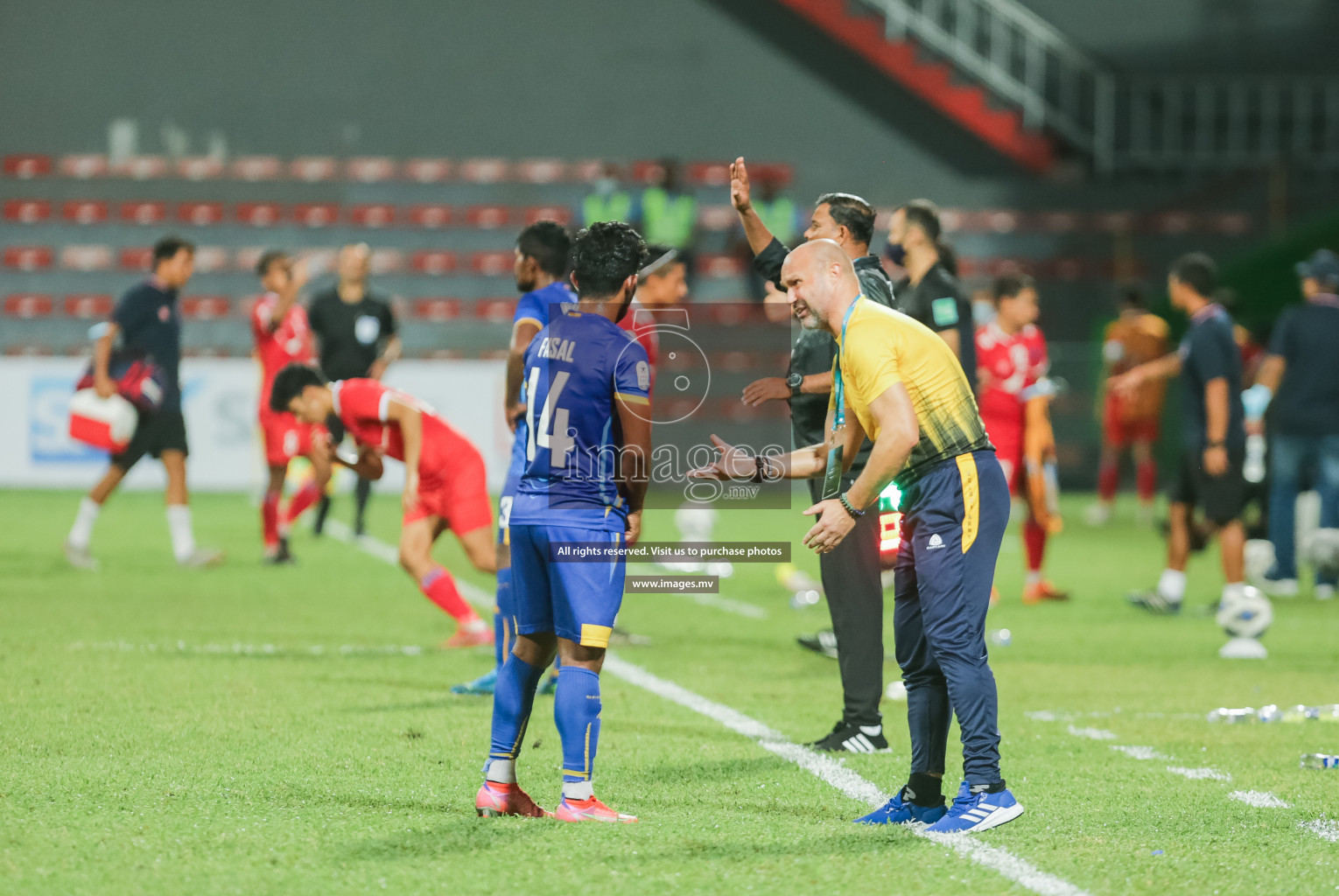 Nepal vs Sri Lanka in SAFF Championship 2021 held on 4th October 2021 in Galolhu National Stadium, Male', Maldives