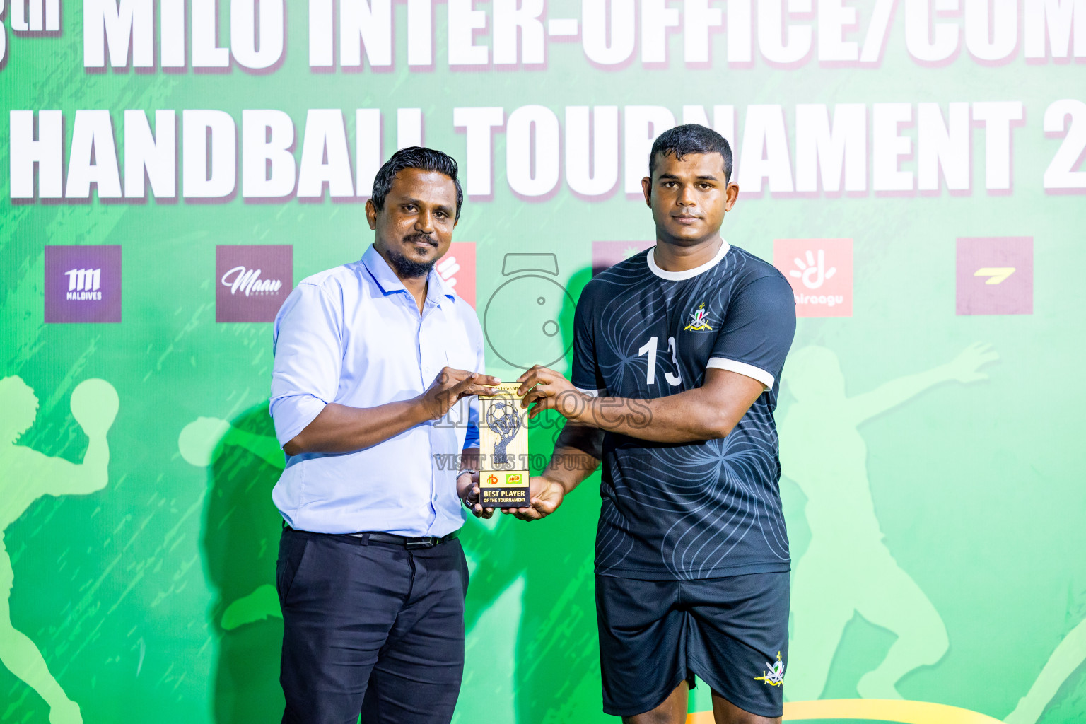 2nd Division Final of 8th Inter-Office/Company Handball Tournament 2024, held in Handball ground, Male', Maldives on Tuesday, 17th September 2024 Photos: Nausham Waheed/ Images.mv