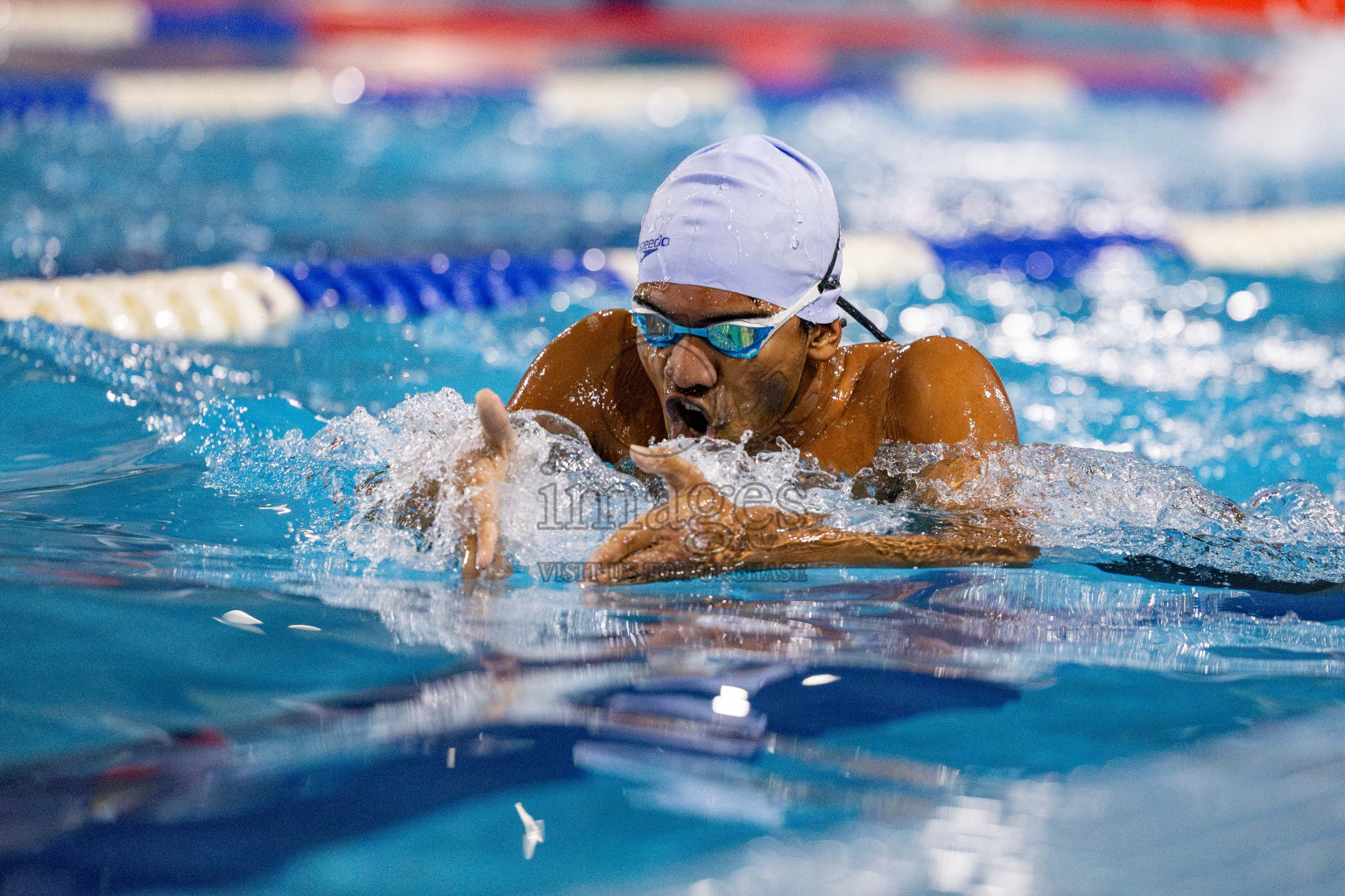 Day 4 of National Swimming Championship 2024 held in Hulhumale', Maldives on Monday, 16th December 2024. Photos: Hassan Simah / images.mv