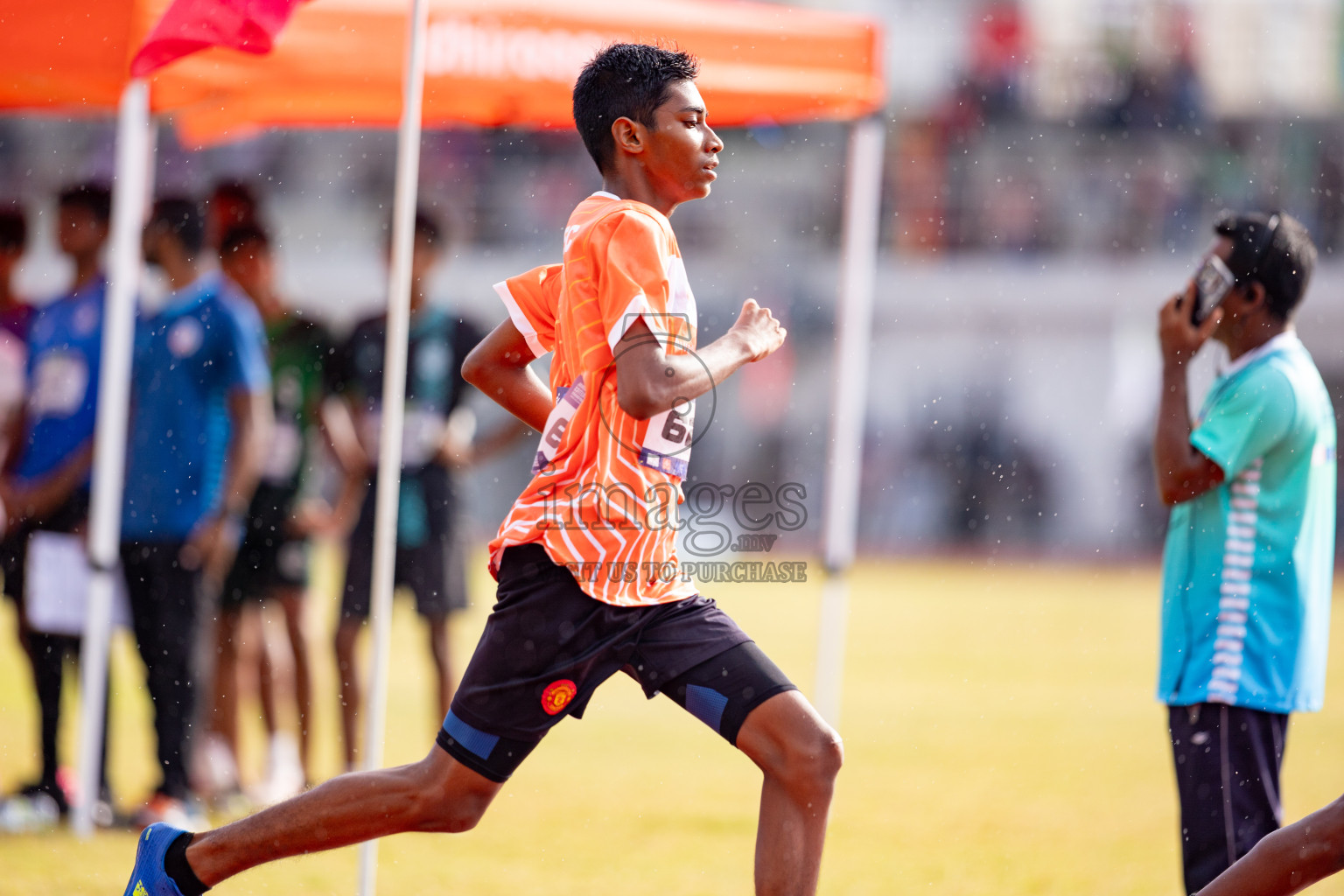 Day 3 of MWSC Interschool Athletics Championships 2024 held in Hulhumale Running Track, Hulhumale, Maldives on Monday, 11th November 2024. 
Photos by: Hassan Simah / Images.mv