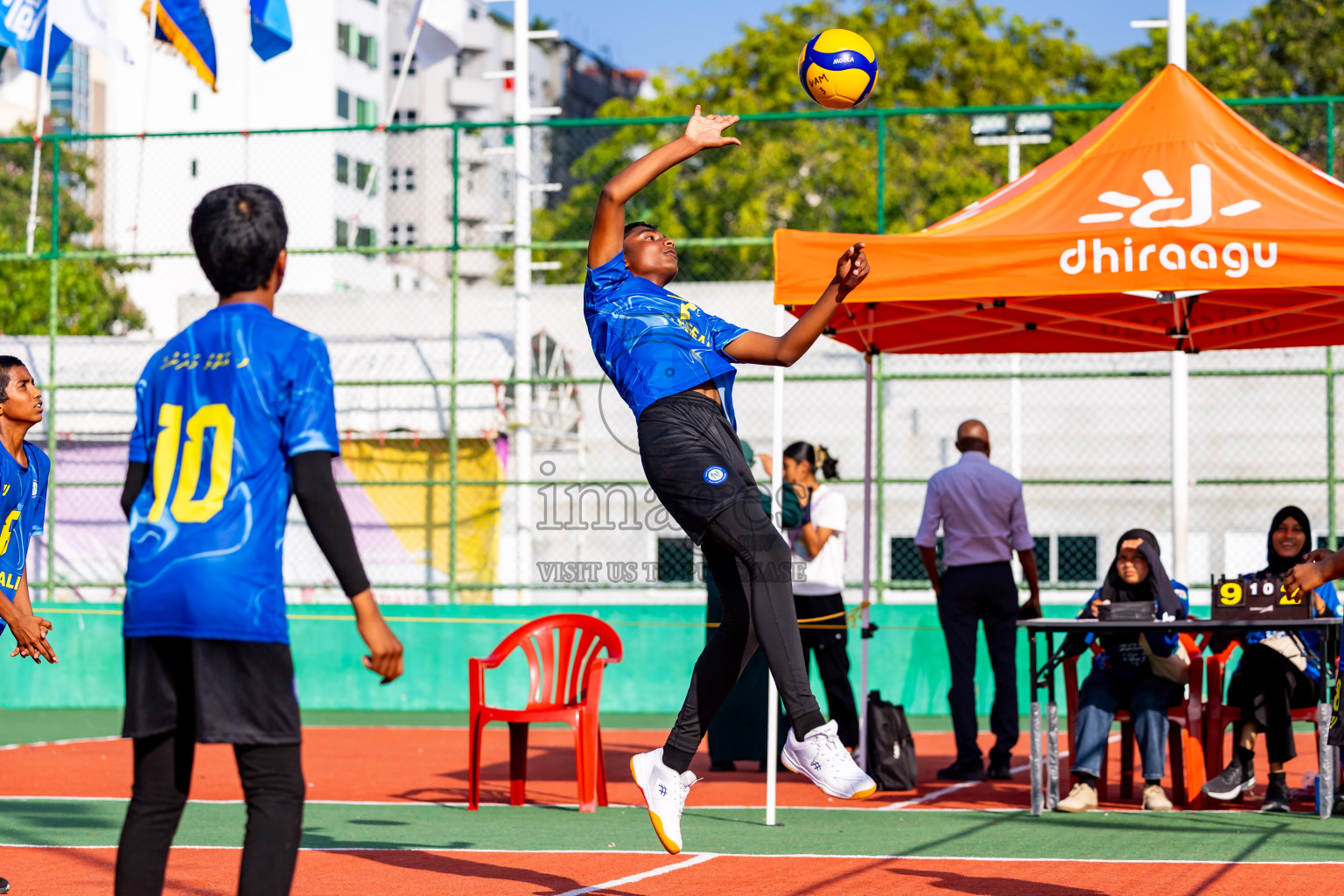 Day 13 of Interschool Volleyball Tournament 2024 was held in Ekuveni Volleyball Court at Male', Maldives on Thursday, 5th December 2024. Photos: Nausham Waheed / images.mv