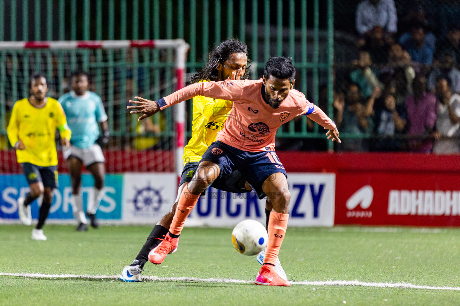 GDh Vaadhoo vs GDh Gadhdhoo in Gaafu Dhaal Atoll Final in Day 24 of Golden Futsal Challenge 2025 was held on Tuesday , 28th January 2025, in Hulhumale', Maldives. Photos: Nausham Waheed / images.mv