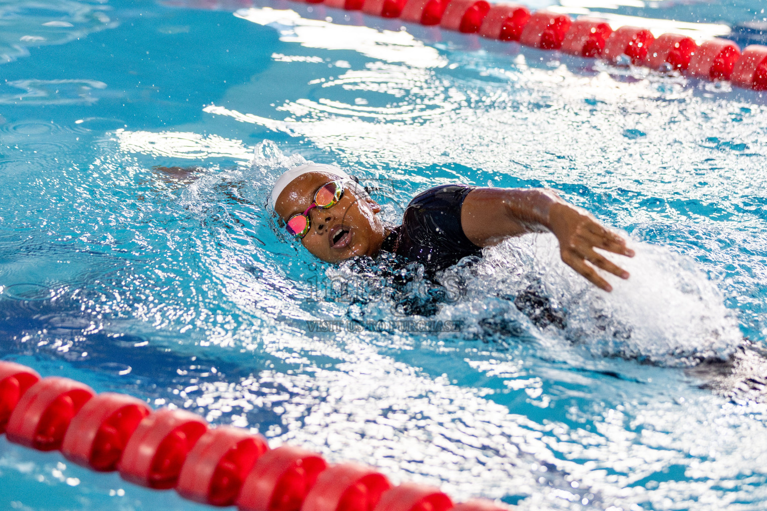 Day 3 of National Swimming Competition 2024 held in Hulhumale', Maldives on Sunday, 15th December 2024. Photos: Hassan Simah / images.mv