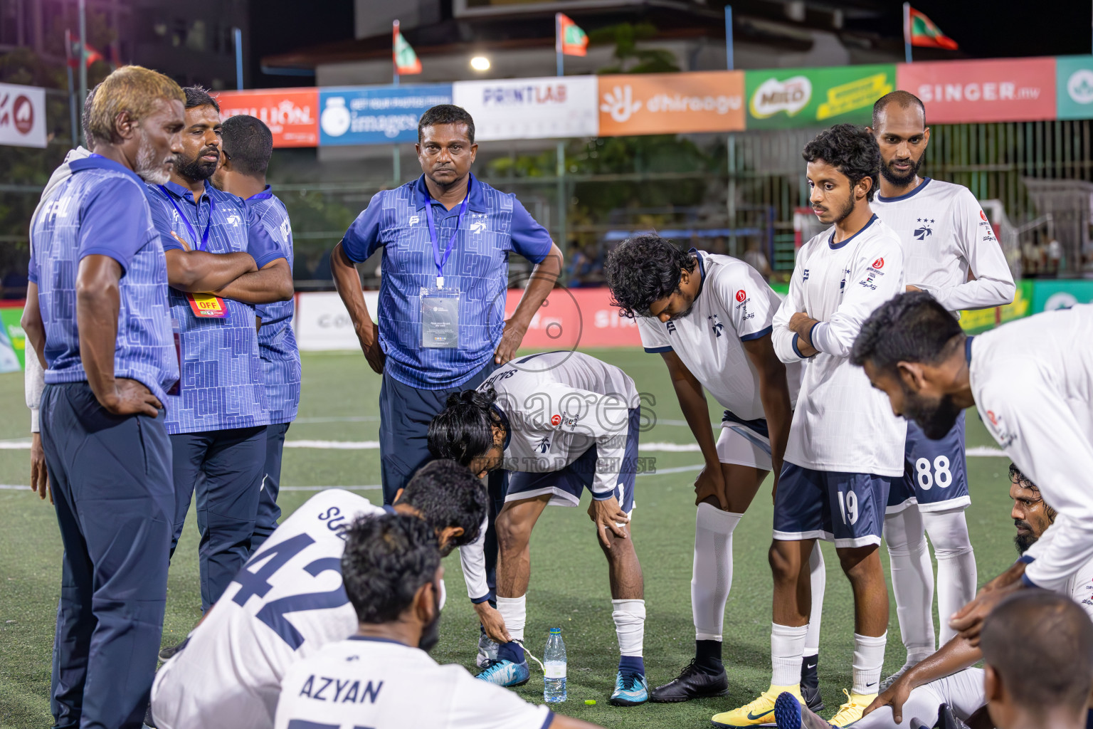 HDC vs MACL in Round of 16 of Club Maldives Cup 2024 held in Rehendi Futsal Ground, Hulhumale', Maldives on Monday, 7th October 2024. Photos: Ismail Thoriq / images.mv