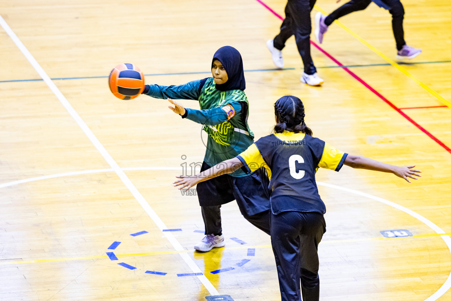 Day 2 of 25th Inter-School Netball Tournament was held in Social Center at Male', Maldives on Saturday, 10th August 2024. Photos: Nausham Waheed / images.mv