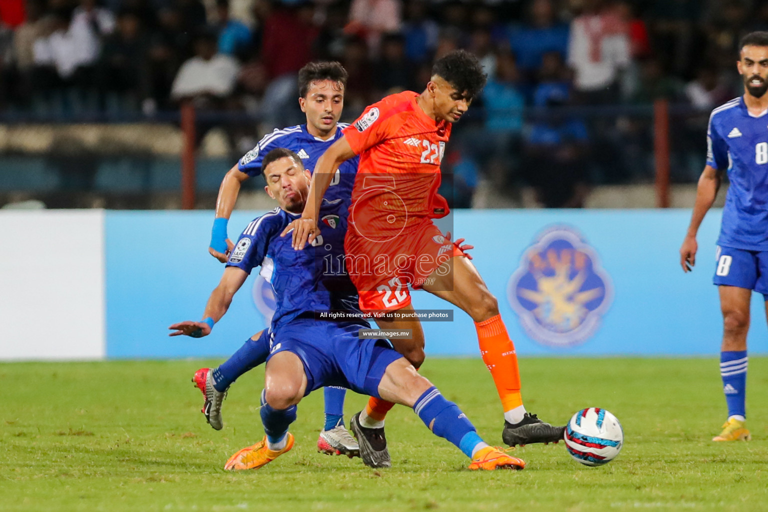 Kuwait vs India in the Final of SAFF Championship 2023 held in Sree Kanteerava Stadium, Bengaluru, India, on Tuesday, 4th July 2023. Photos: Hassan Simah / images.mv