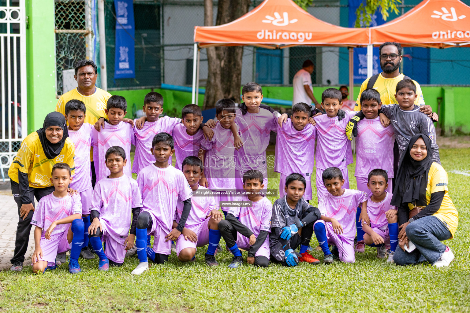 Day 1 of Milo kids football fiesta, held in Henveyru Football Stadium, Male', Maldives on Wednesday, 11th October 2023 Photos: Nausham Waheed/ Images.mv