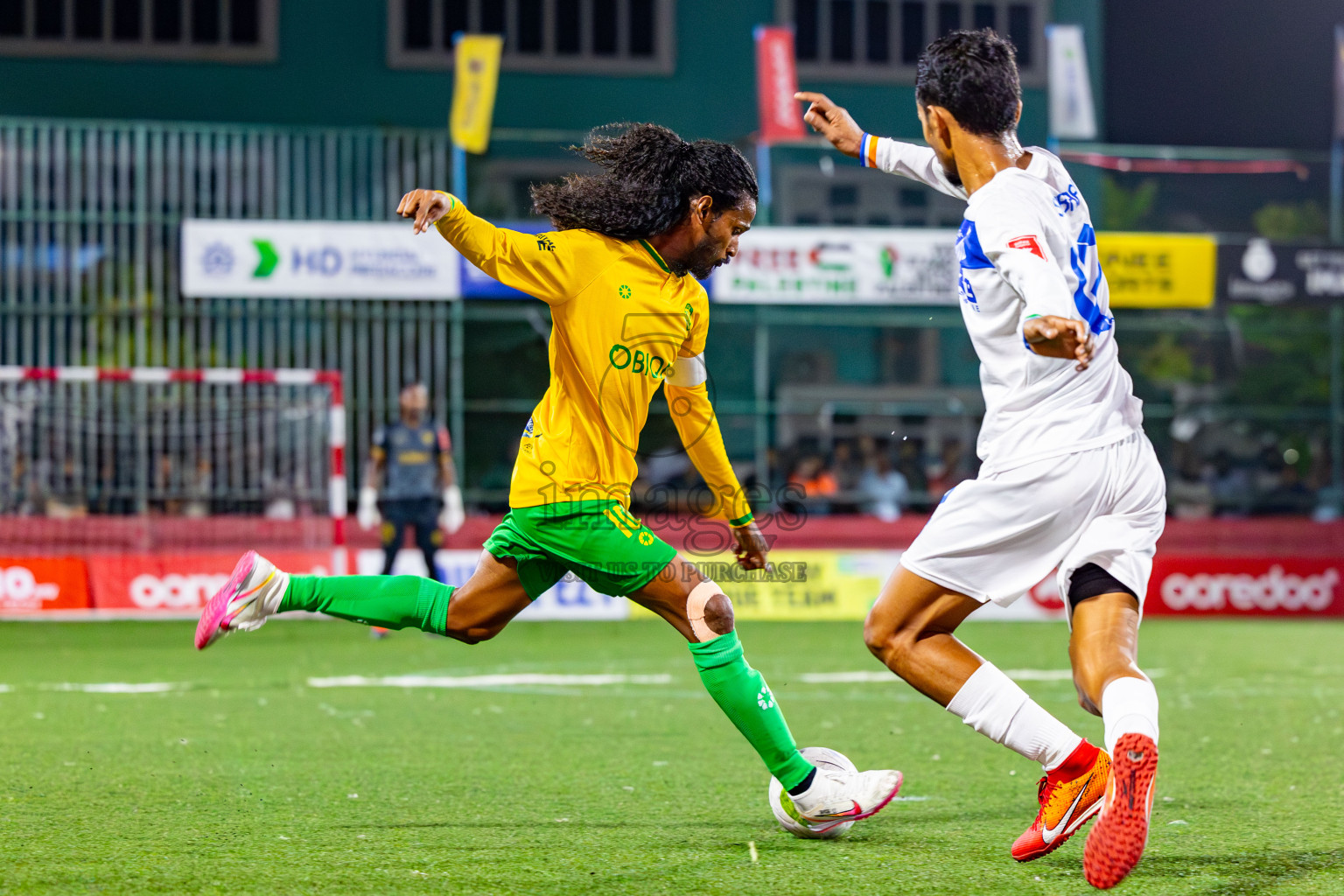 S Hithadhoo vs GDh Vaadhoo on Day 37 of Golden Futsal Challenge 2024 was held on Thursday, 22nd February 2024, in Hulhumale', Maldives
Photos: Mohamed Mahfooz Moosa/ images.mv