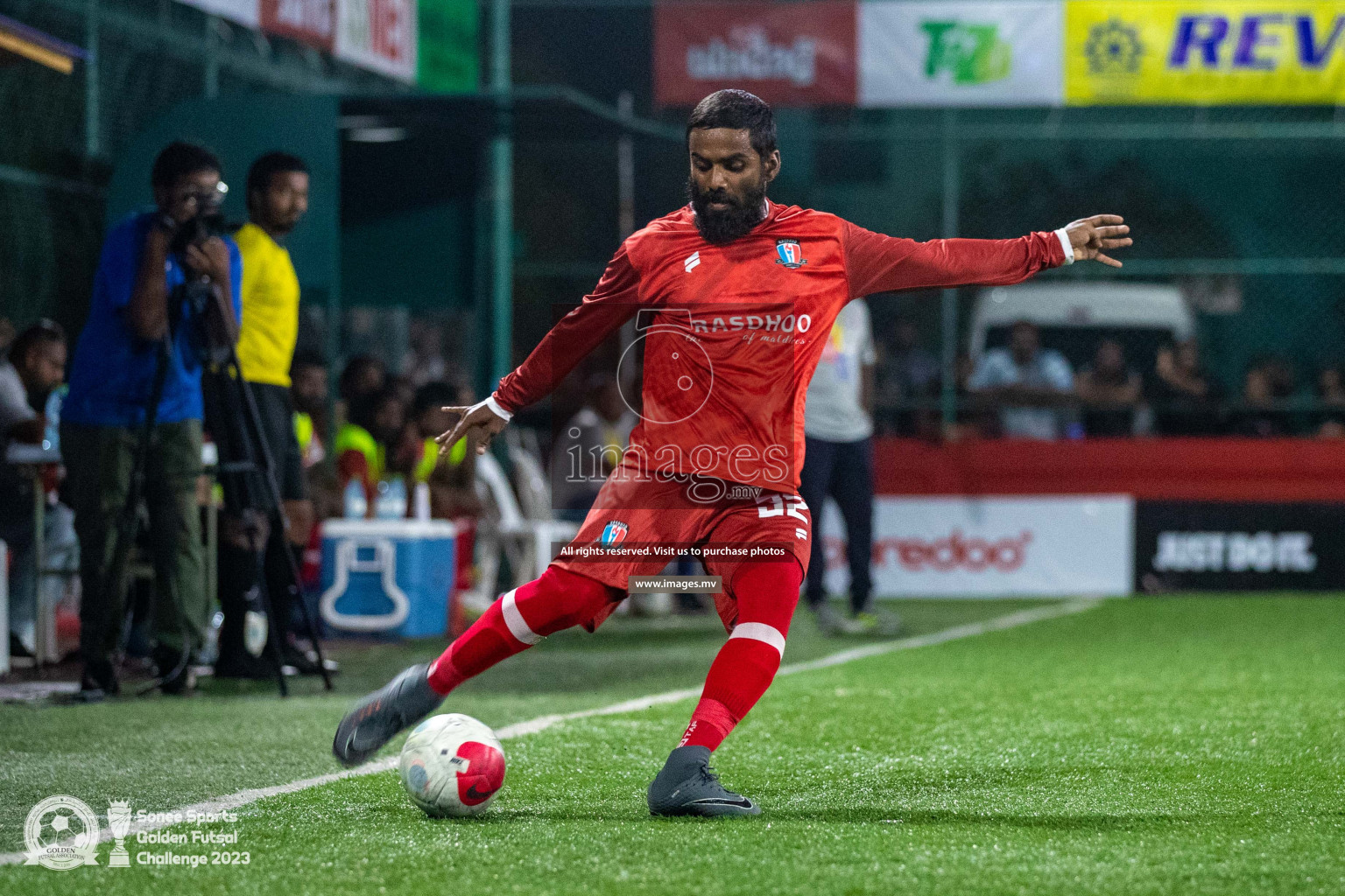 AA. Rasdhoo vs AA. Feridhoo in Day 4 of Golden Futsal Challenge 2023 on 08 February 2023 in Hulhumale, Male, Maldives