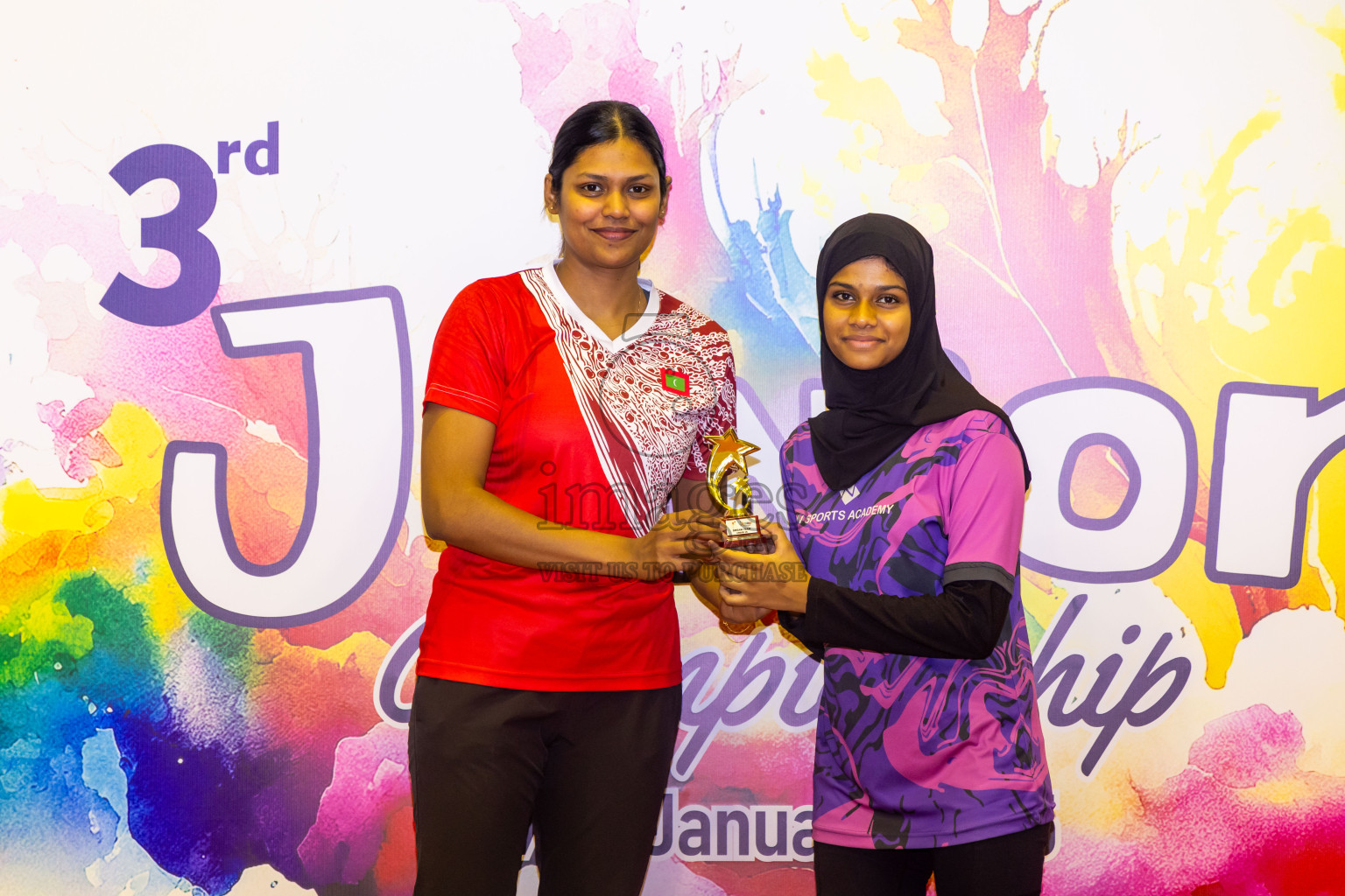 Closing ceremony of 3rd Netball Junior Championship, held at Social Center on Saturday, 25th January 2025 . Photos: Nausham Waheed / images.mv