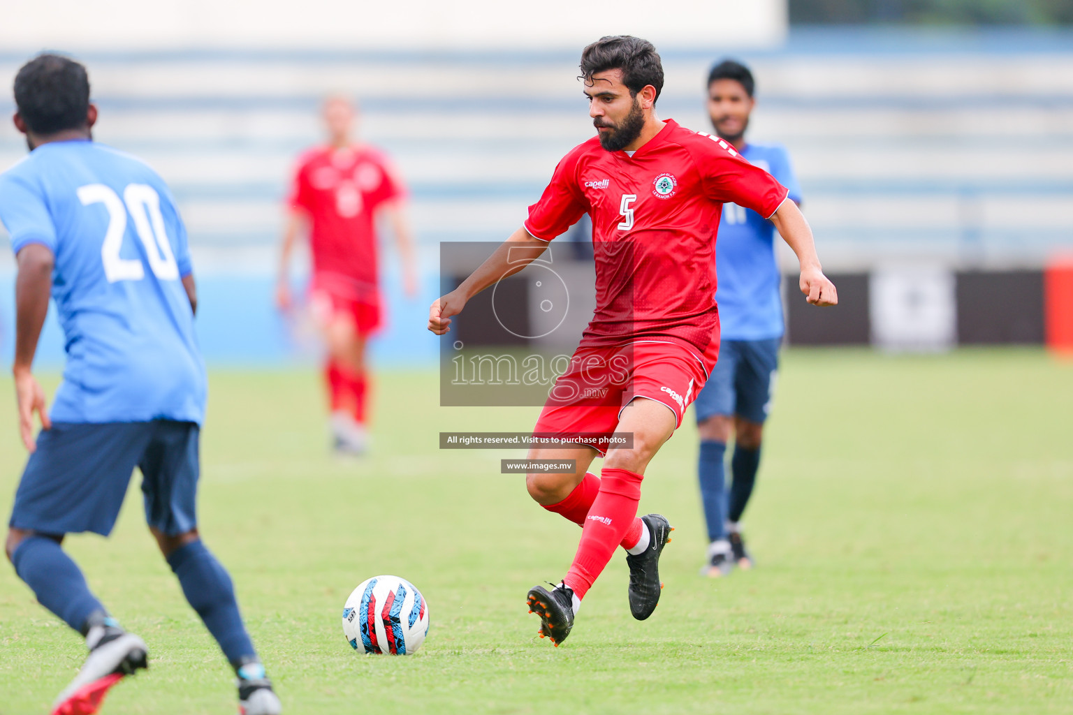 Lebanon vs Maldives in SAFF Championship 2023 held in Sree Kanteerava Stadium, Bengaluru, India, on Tuesday, 28th June 2023. Photos: Nausham Waheed, Hassan Simah / images.mv