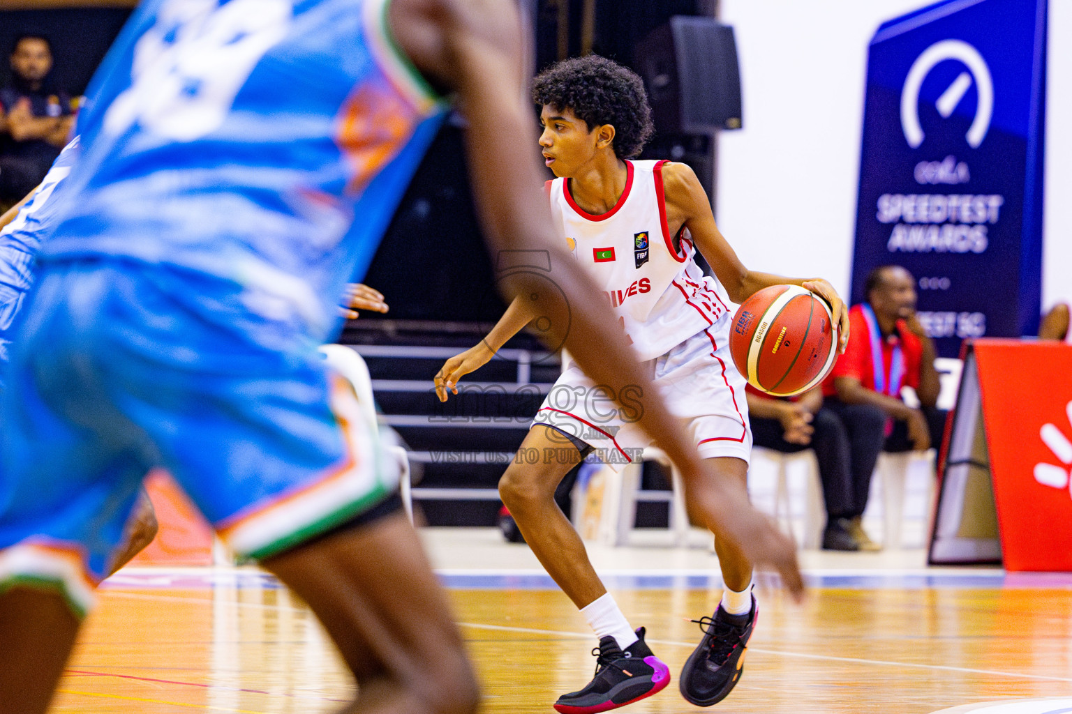 Maldives vs India in Day 2 of Under 16 Asian Cup SABA Qualifiers 2025 was held in Social Center, Male', Maldives on Friday, 13th June 2025. Photos: Nausham Waheed / images.mv