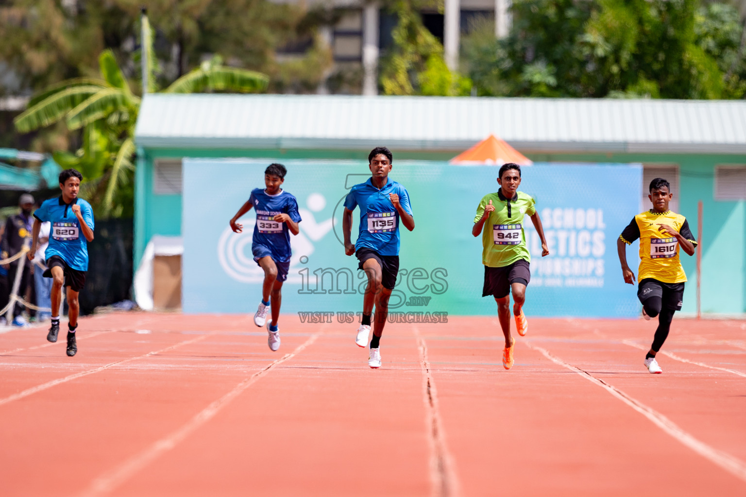 Day 3 of MWSC Interschool Athletics Championships 2024 held in Hulhumale Running Track, Hulhumale, Maldives on Monday, 11th November 2024. 
Photos by: Hassan Simah / Images.mv