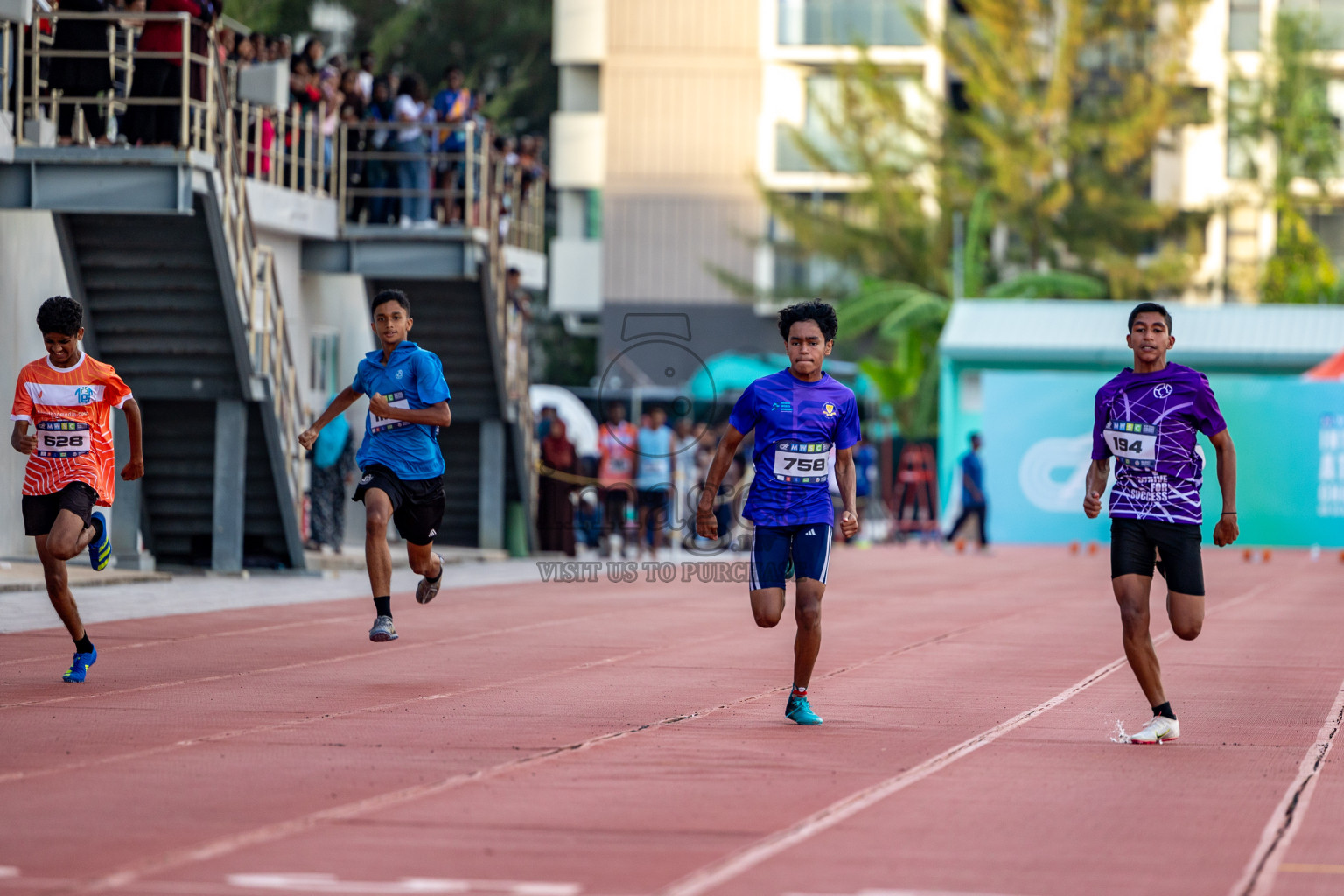 Day 1 of MWSC Interschool Athletics Championships 2024 held in Hulhumale Running Track, Hulhumale, Maldives on Saturday, 9th November 2024. 
Photos by: Hassan Simah / Images.mv