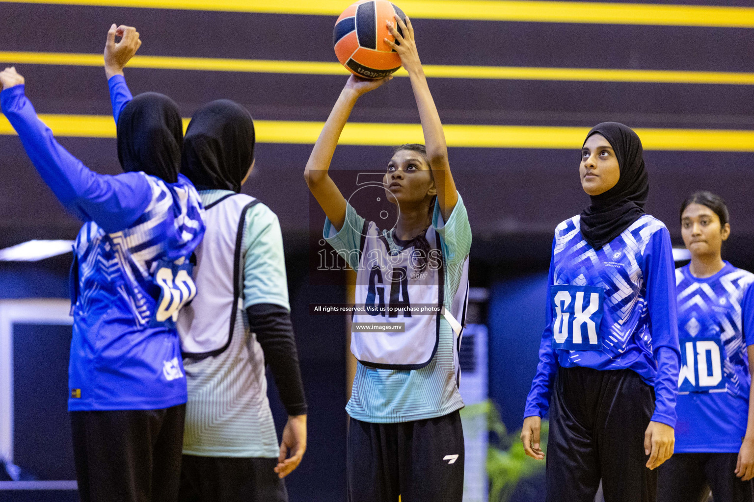 24th Interschool Netball Tournament 2023 was held in Social Center, Male', Maldives on 27th October 2023. Photos: Nausham Waheed / images.mv