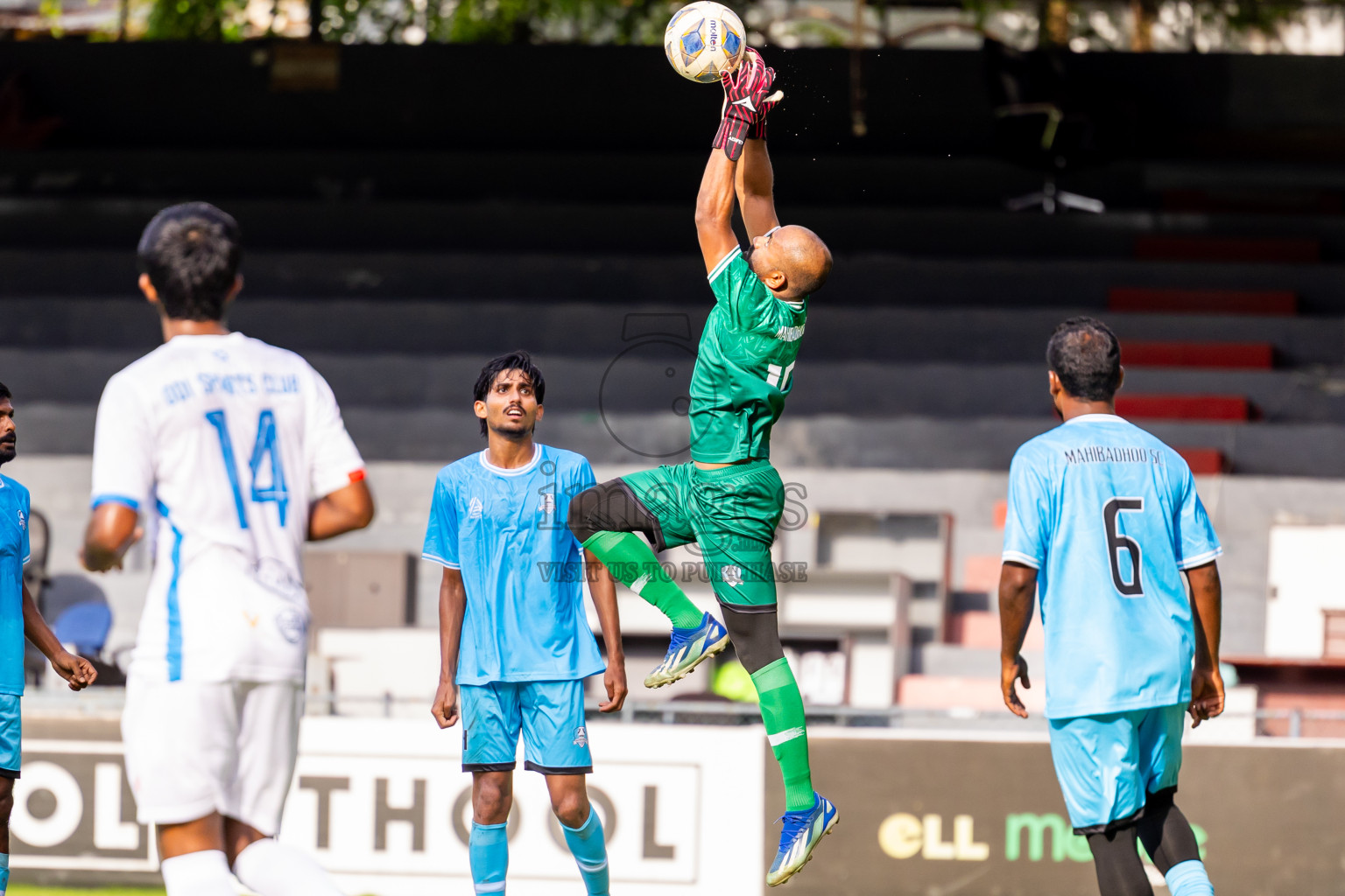 Odi Sports Club vs Mahibadhoo Sports Club in the FAM League Cup 2025 held at National Football Stadium, Male', Maldives on Friday, 9th May 2025. Photos By: Nausham Waheed / images.mv