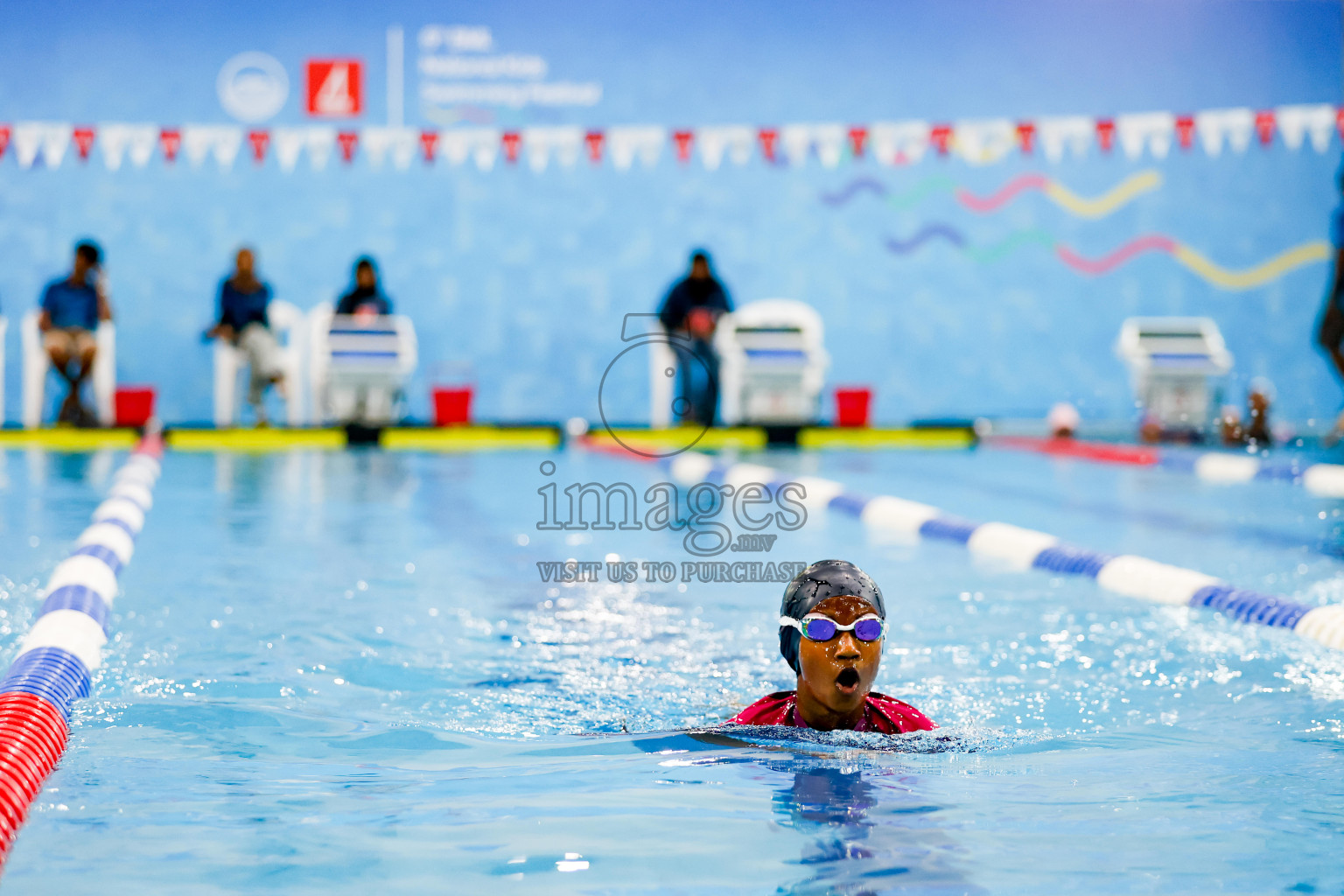 Day 1 of BML 6th National Kids Swimming Kids Festival 2025 held in Hulhumale', Maldives on Monday, 3rd November 2024. Photos: Hassan Simah / images.mv