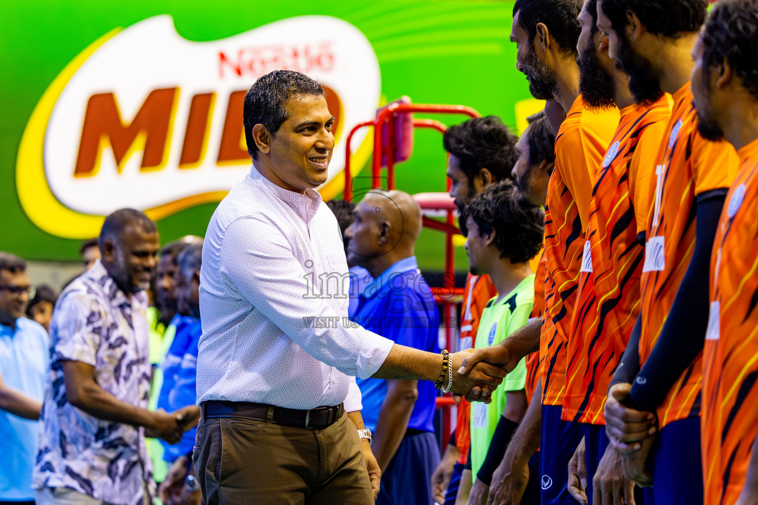 Day 1 of MILO VAM Cup 2024 Men's Division was held in Social Center Indoor Hall on Monday, 28th October 2024. Photos: Nausham Waheed / images.mv