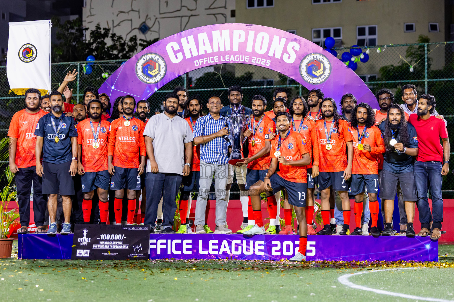 Police Club vs STELCO Rc in Final of Office League 2025 was held on Friday, 9th May 2025 in Hulhumale', Maldives. Photos: Nausham Waheed  / images.mv